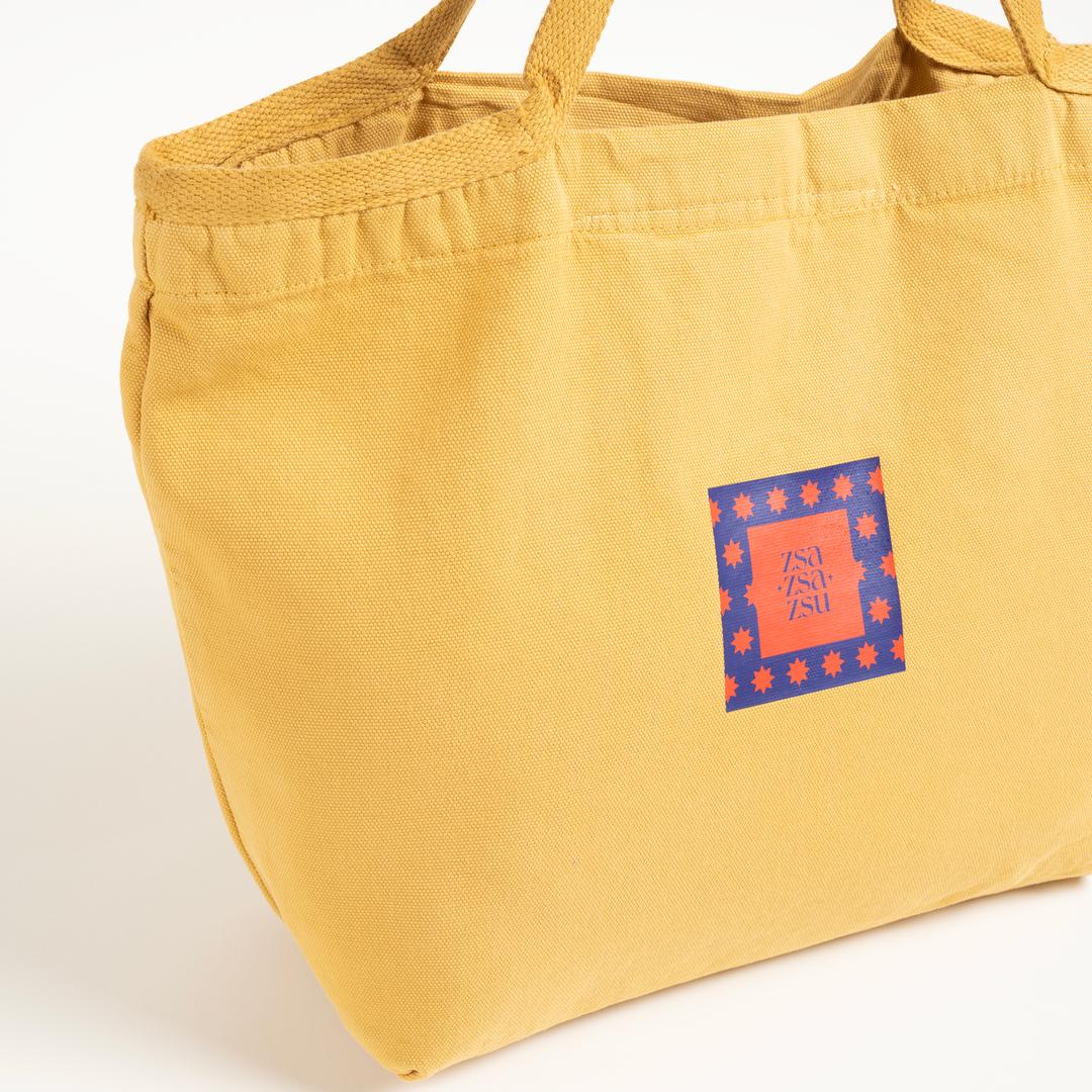 Solıd %100 Pamuk Çanta Standart Beden Sarı