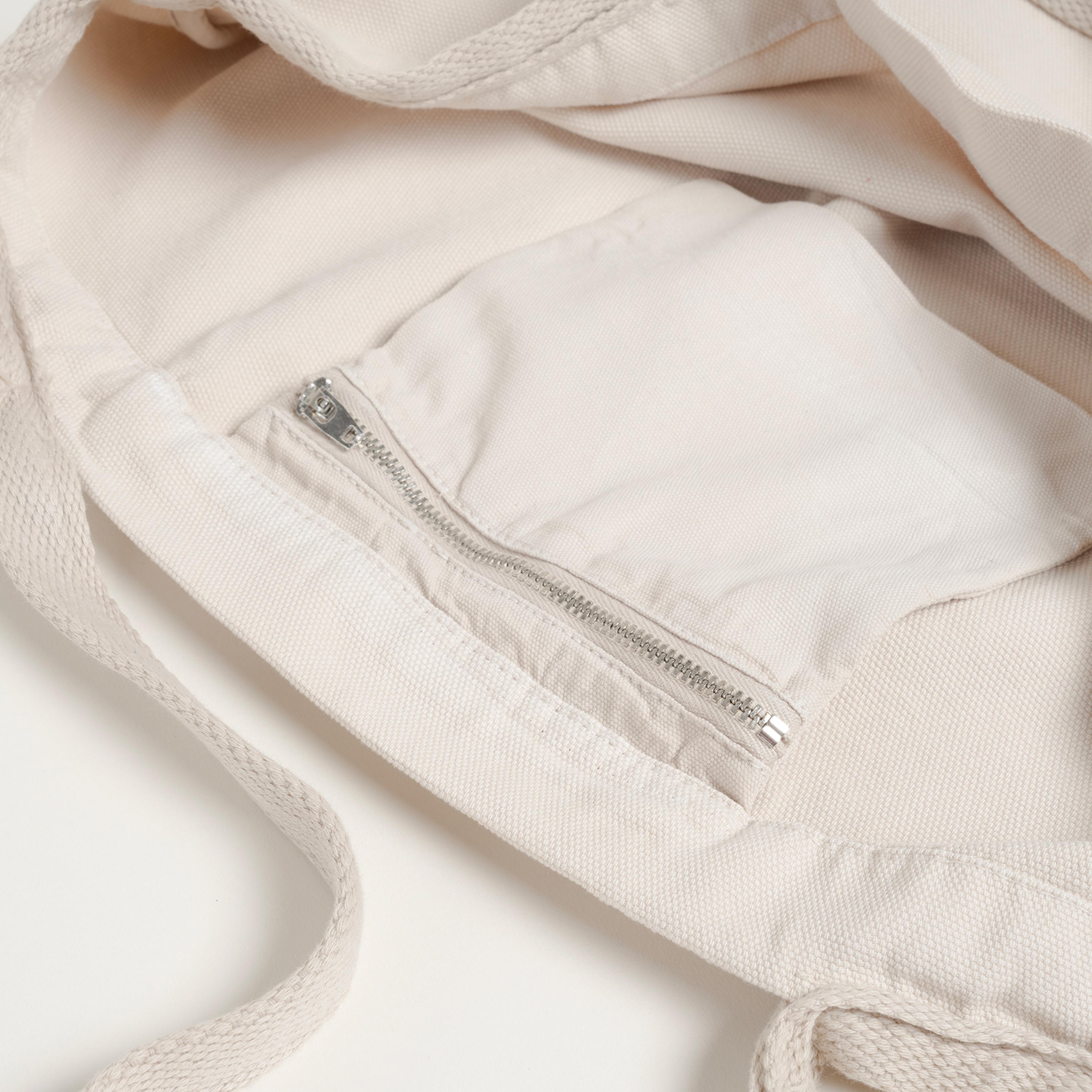 Solıd %100 Pamuk Çanta Standart Beden Ekru