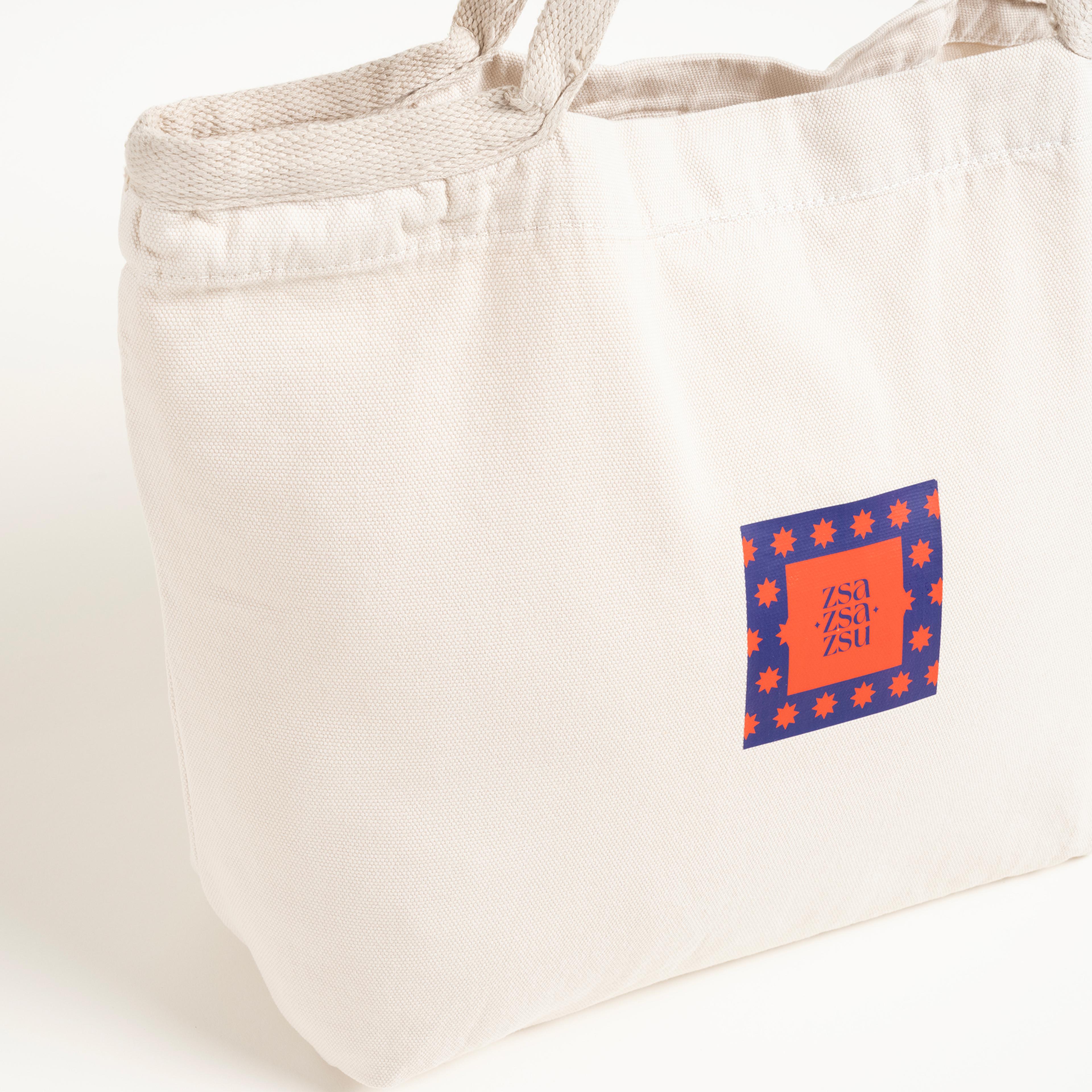 Solıd %100 Pamuk Çanta Standart Beden Ekru