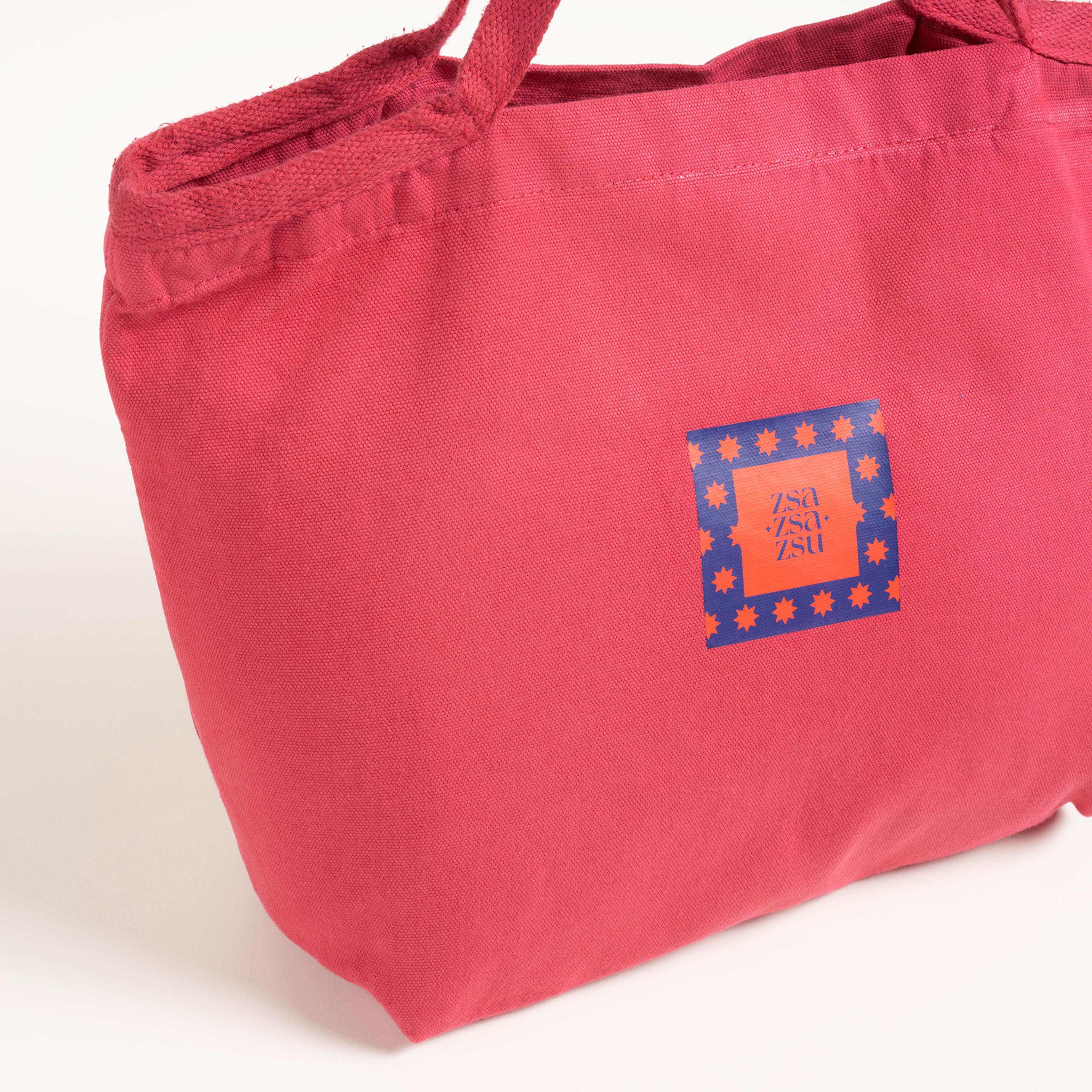 Solıd %100 Pamuk Çanta Standart Beden Fuşya