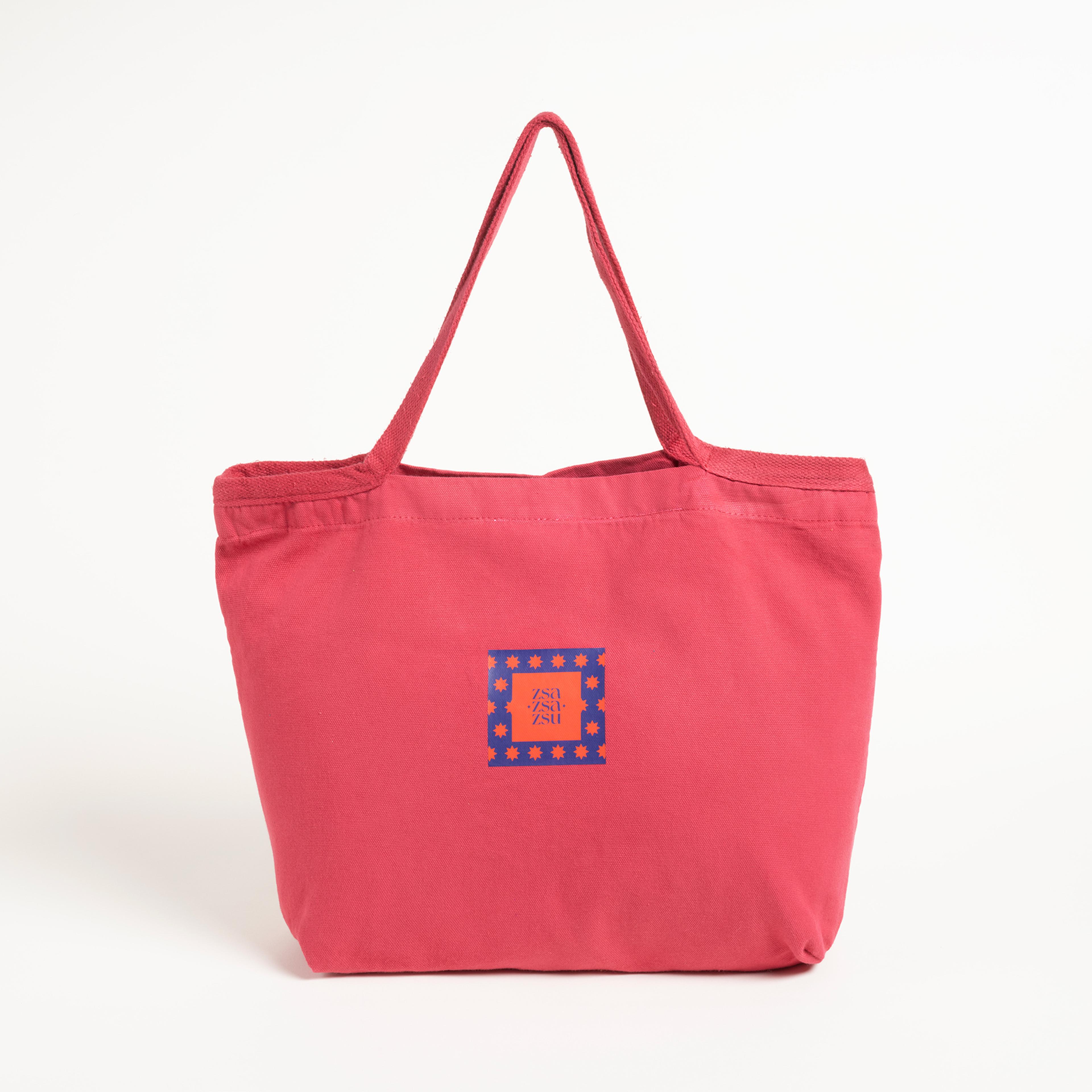 Solıd %100 Pamuk Çanta Standart Beden Fuşya