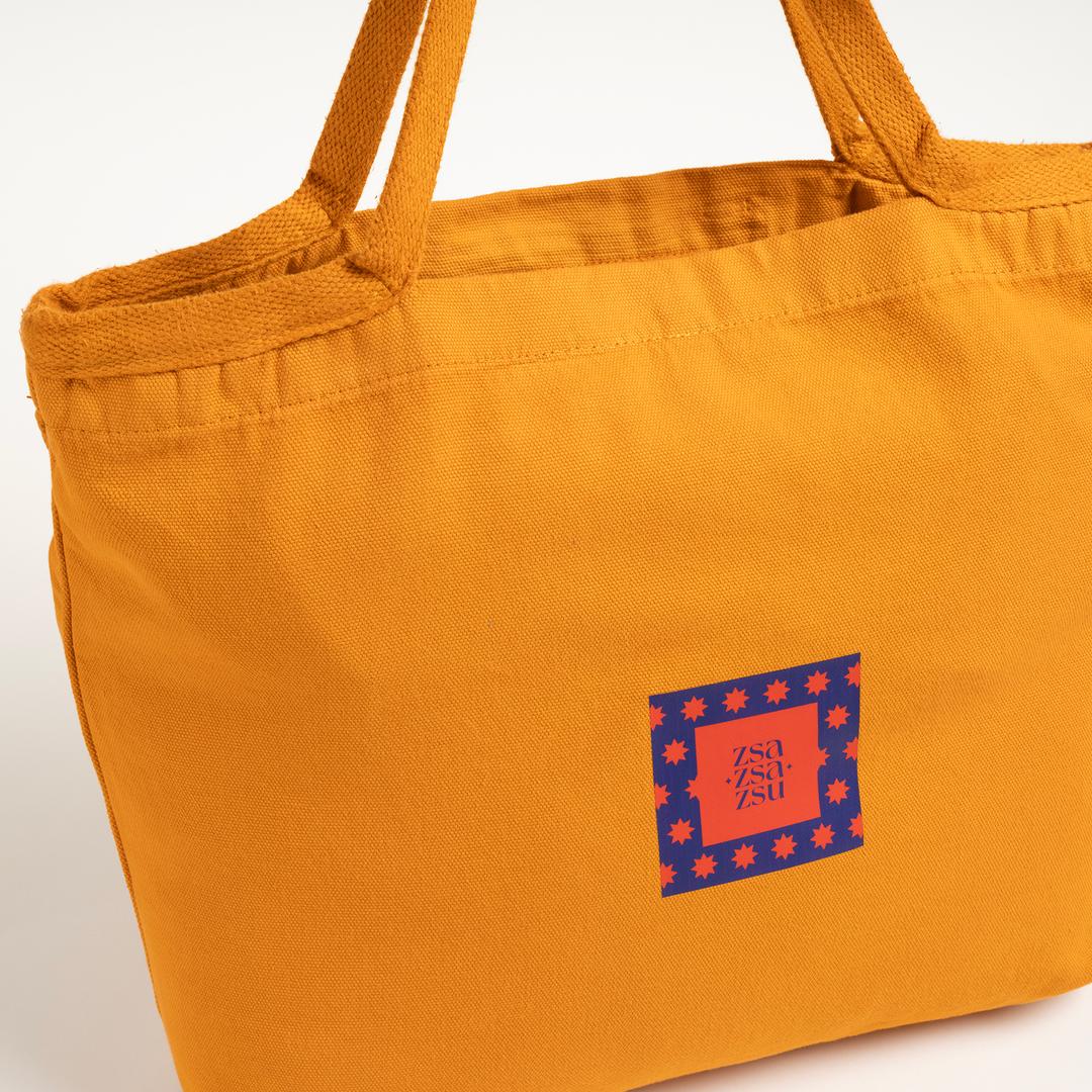 Solıd %100 Pamuk Çanta Standart Beden Turuncu