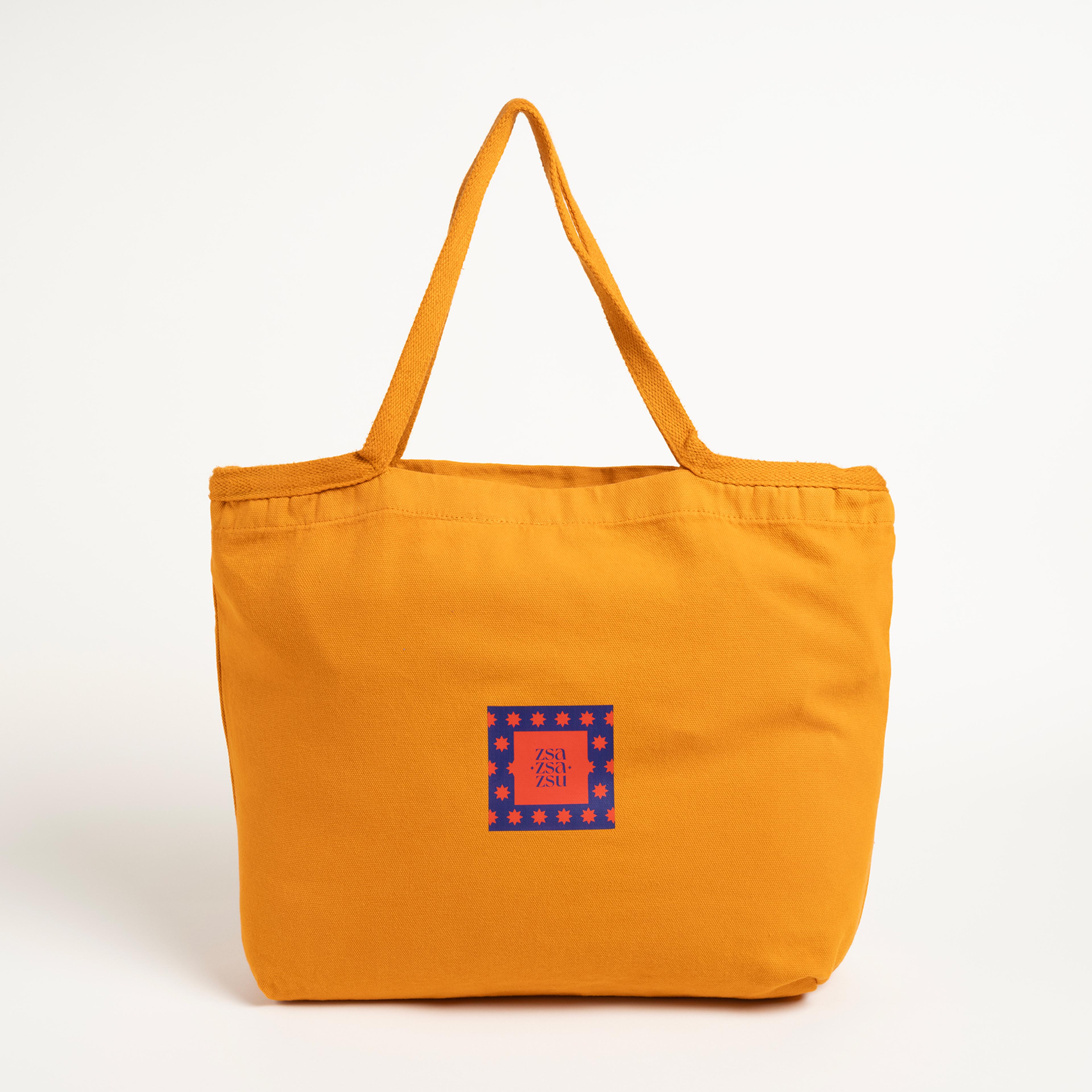 Solıd %100 Pamuk Çanta Standart Beden Turuncu