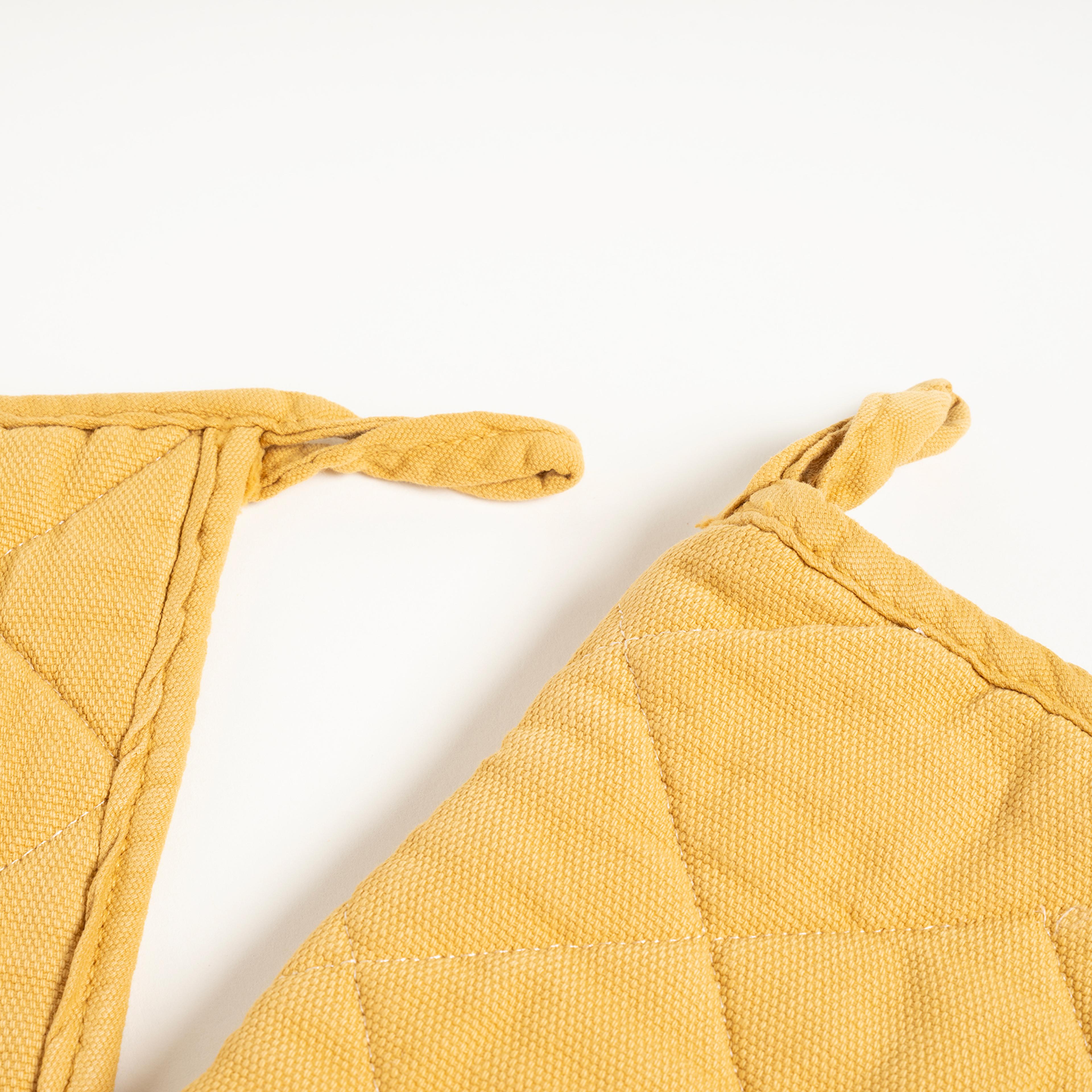 Solıd 2'li Pamuk %100 Pamuk Mutfak Seti Standart Beden Sarı