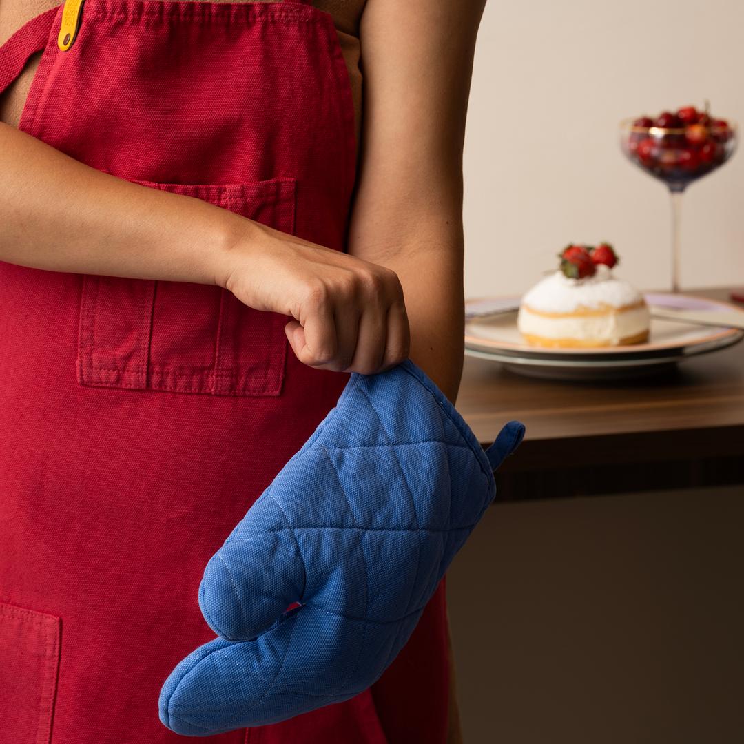 Solıd Pamuk %100 Pamuk Önlük Standart Beden Fuşya