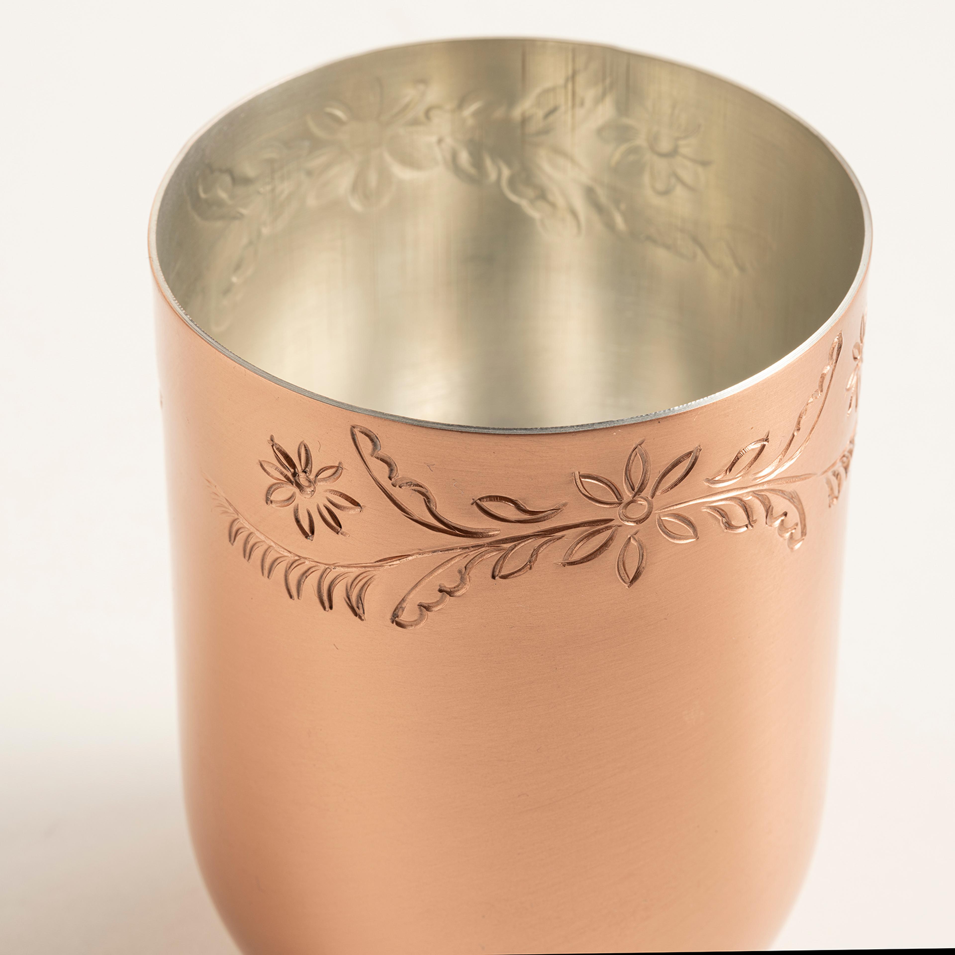 Emirgan Bakır Su Bardağı 8x8x11 Cm Bakır