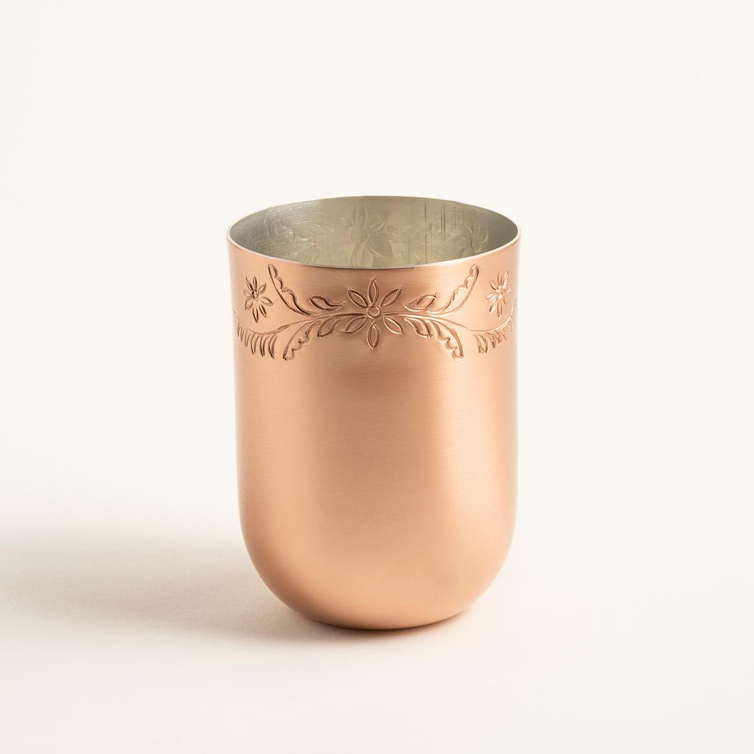 Emirgan Bakır Su Bardağı 8x8x11 Cm Bakır