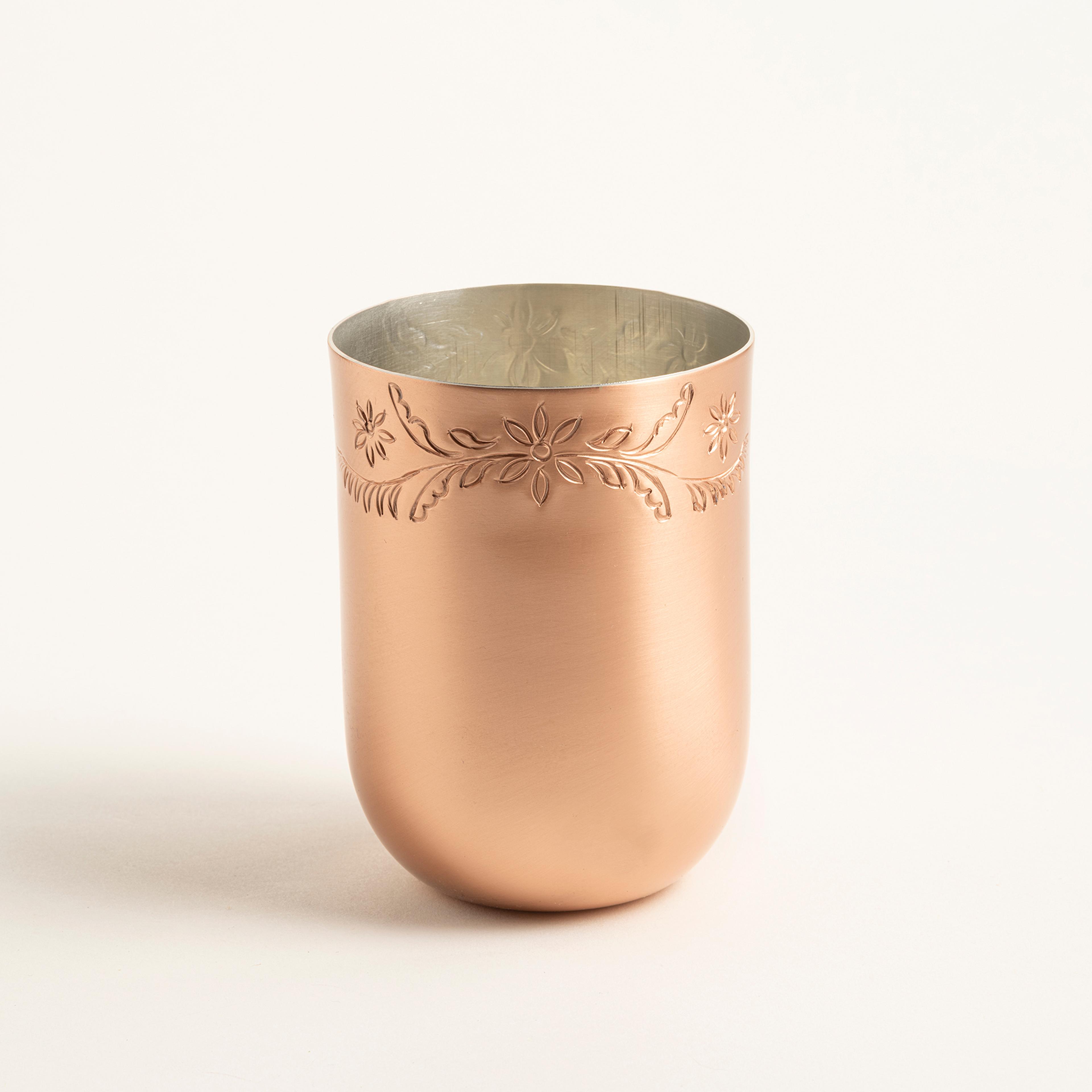 Emirgan Bakır Su Bardağı 8x8x11 Cm Bakır