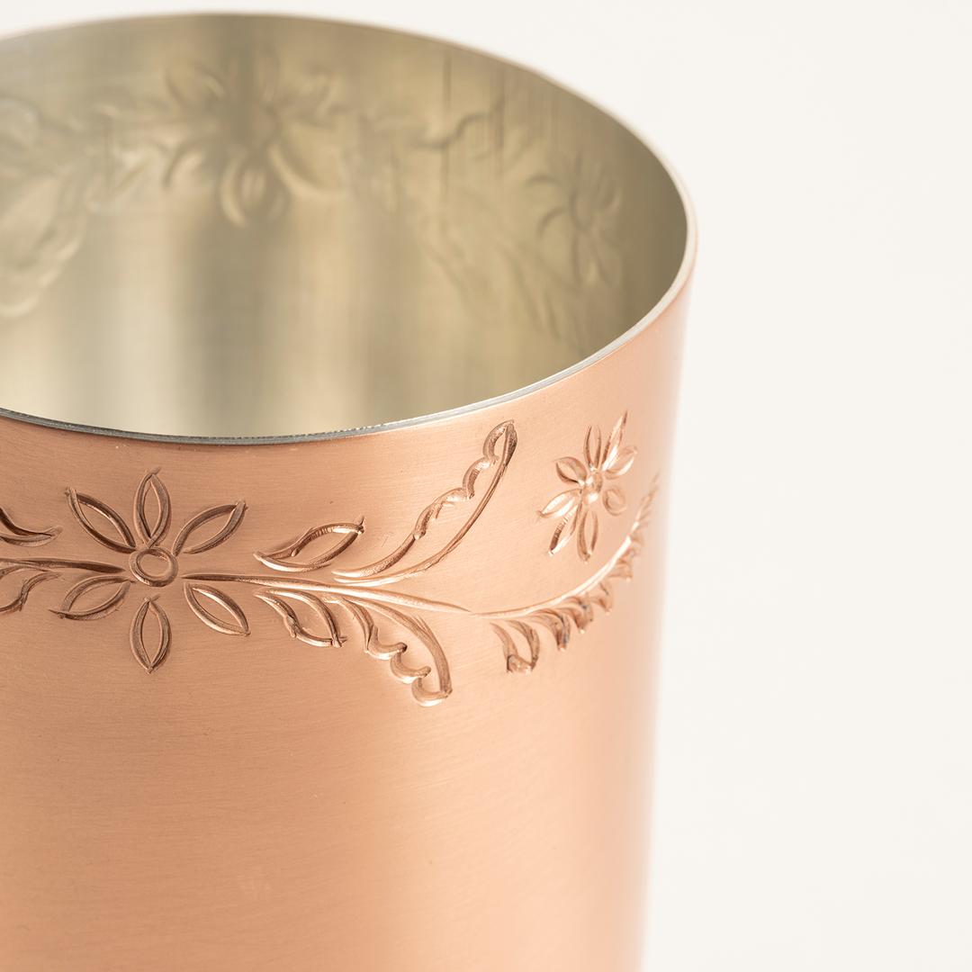 Emirgan Bakır Su Bardağı 8x8x11 Cm Bakır