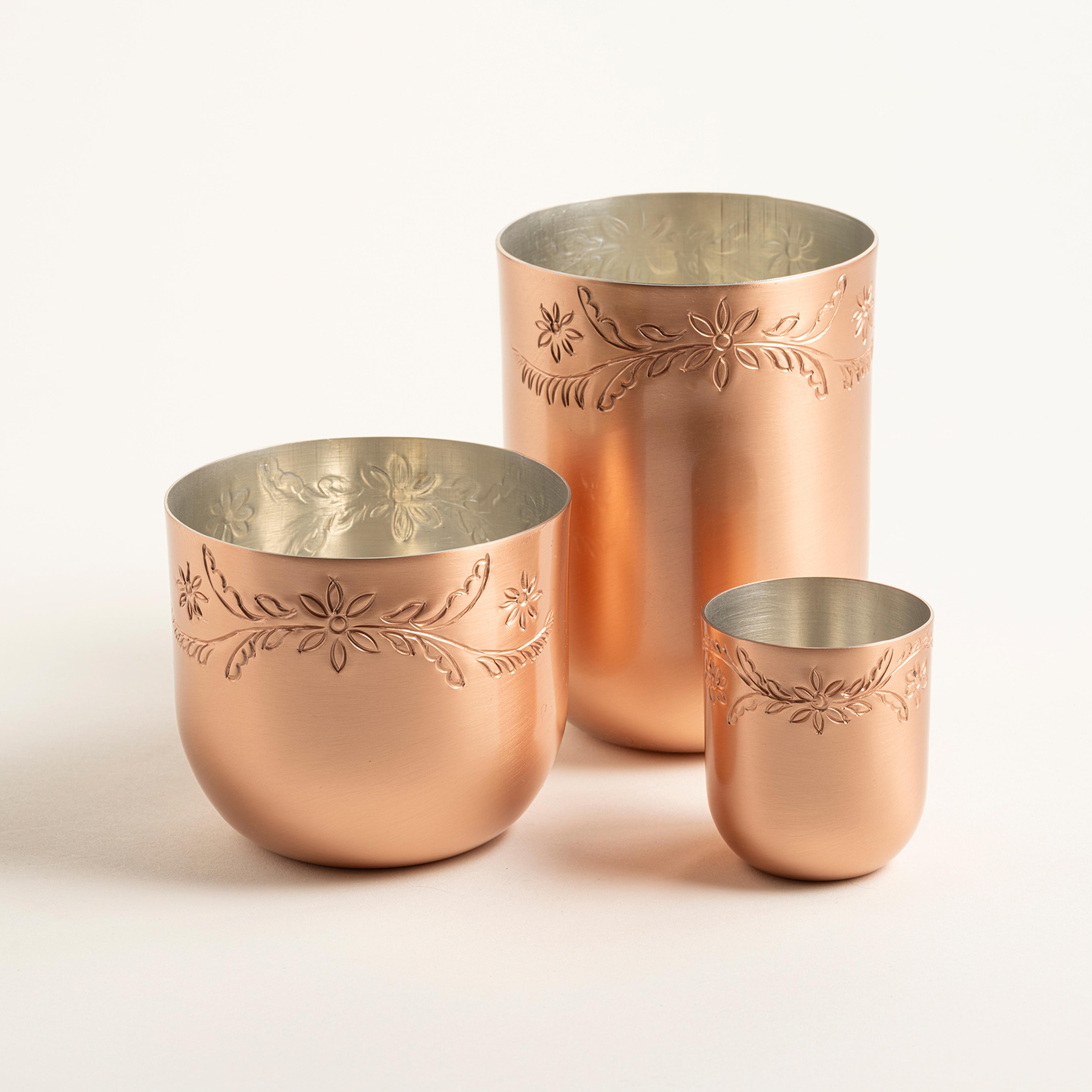 Emirgan Bakır Su Bardağı 8x8x7 Cm Bakır