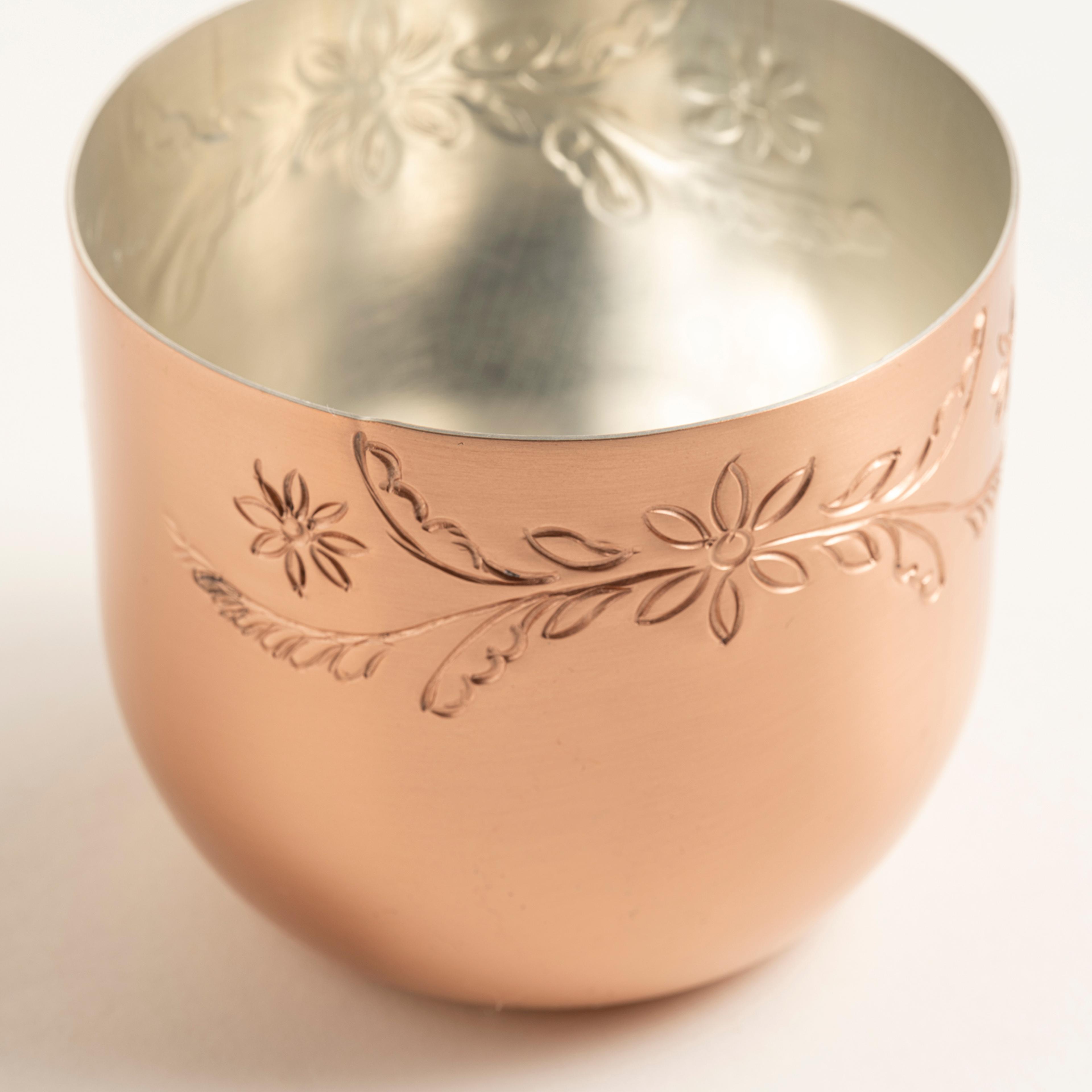 Emirgan Bakır Su Bardağı 4.5x4.5x5 Cm Bakır