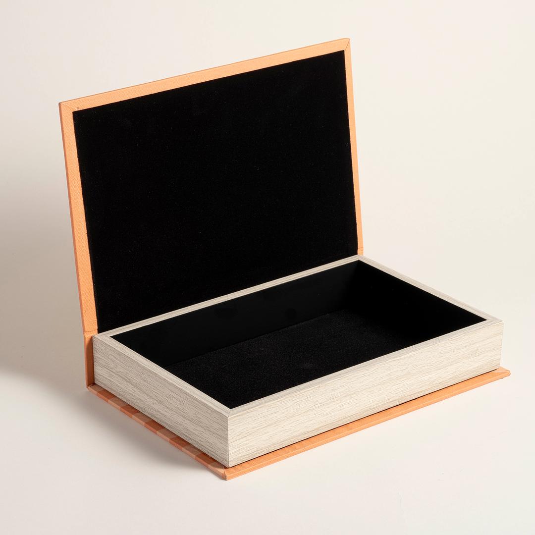 Olbıa Kanvas/polistren/ Kadife Dekoratif Kutu 19x30 Cm Renkli