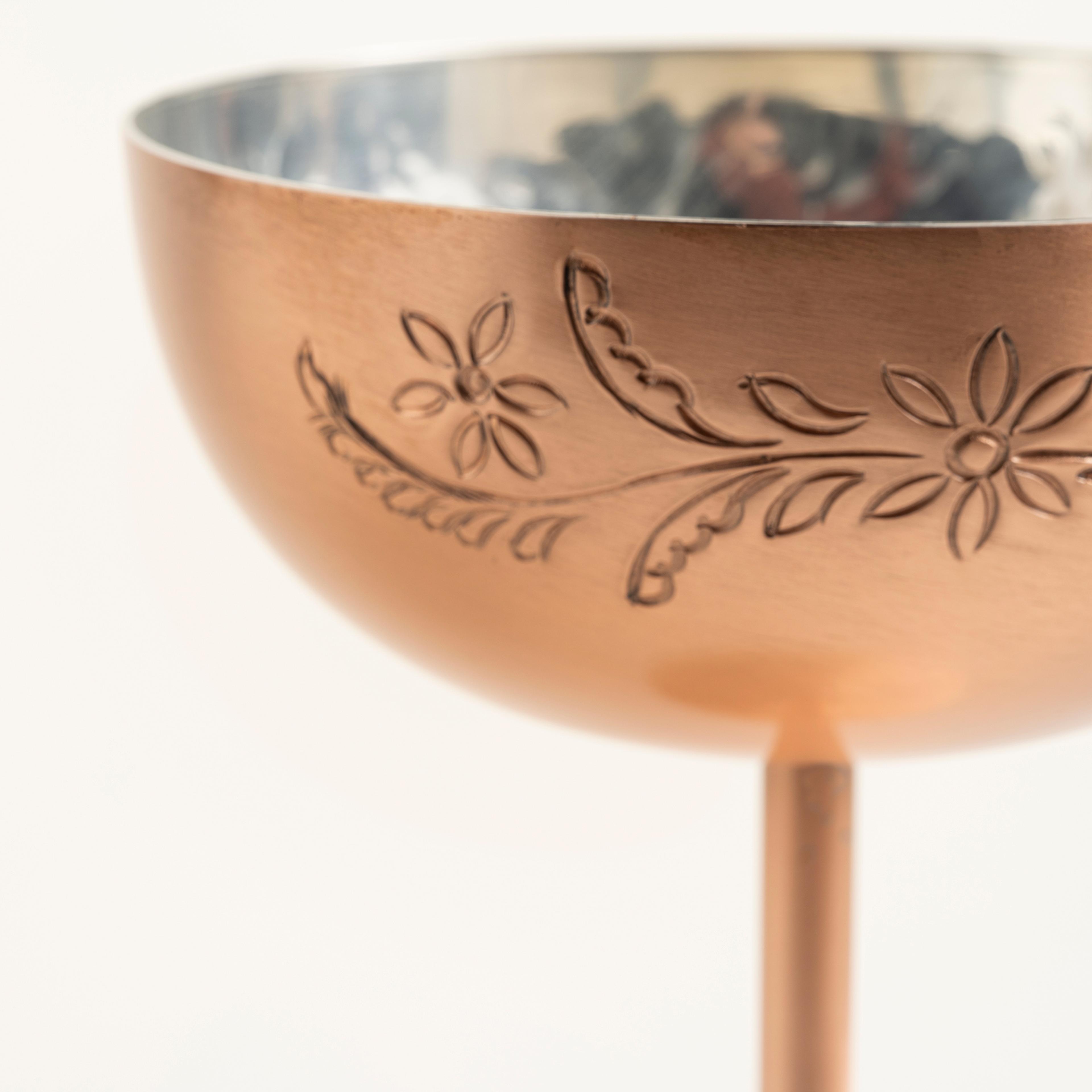 Emirgan Bakır Kadeh 11x11x15.5 Cm Bakır