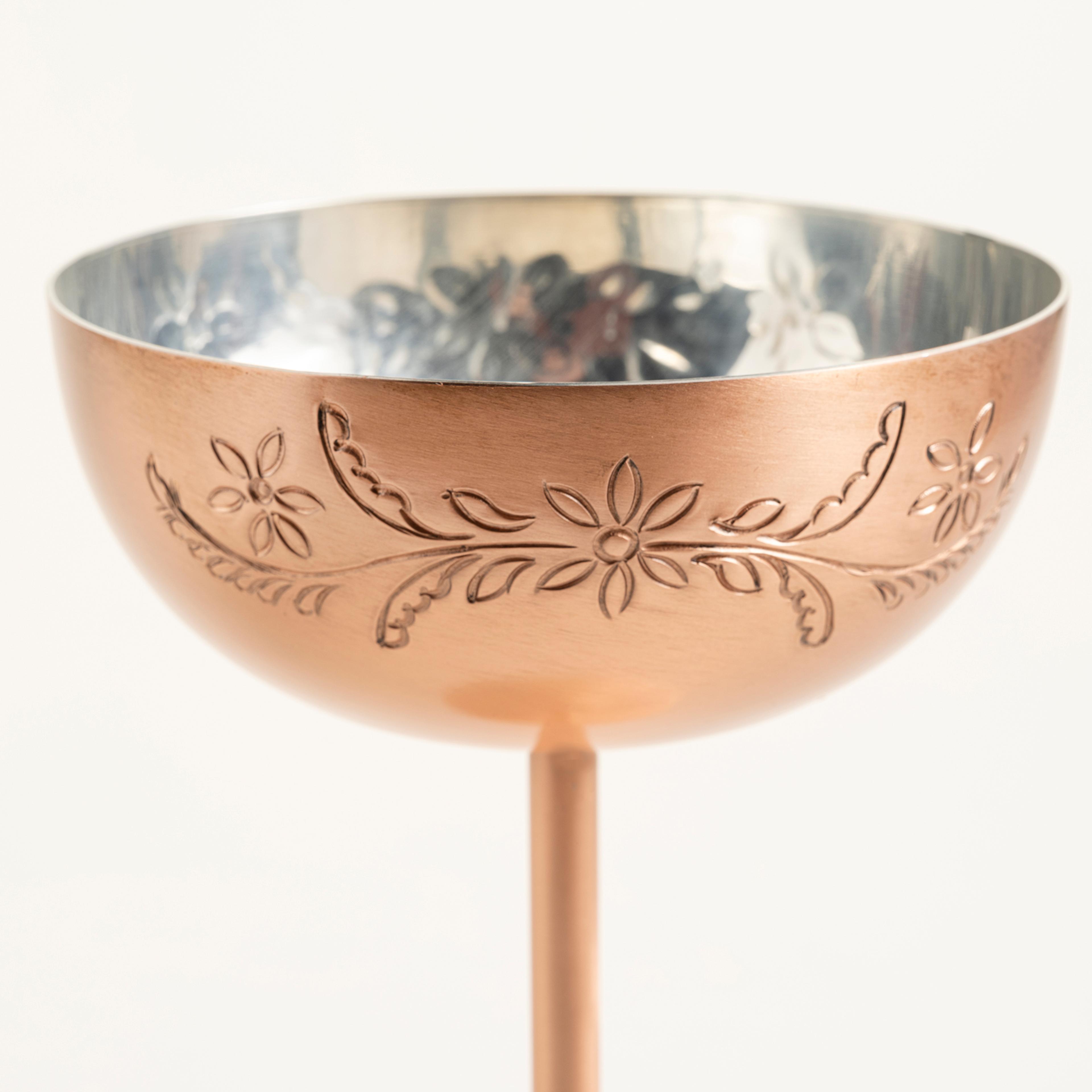 Emirgan Bakır Kadeh 11x11x15.5 Cm Bakır