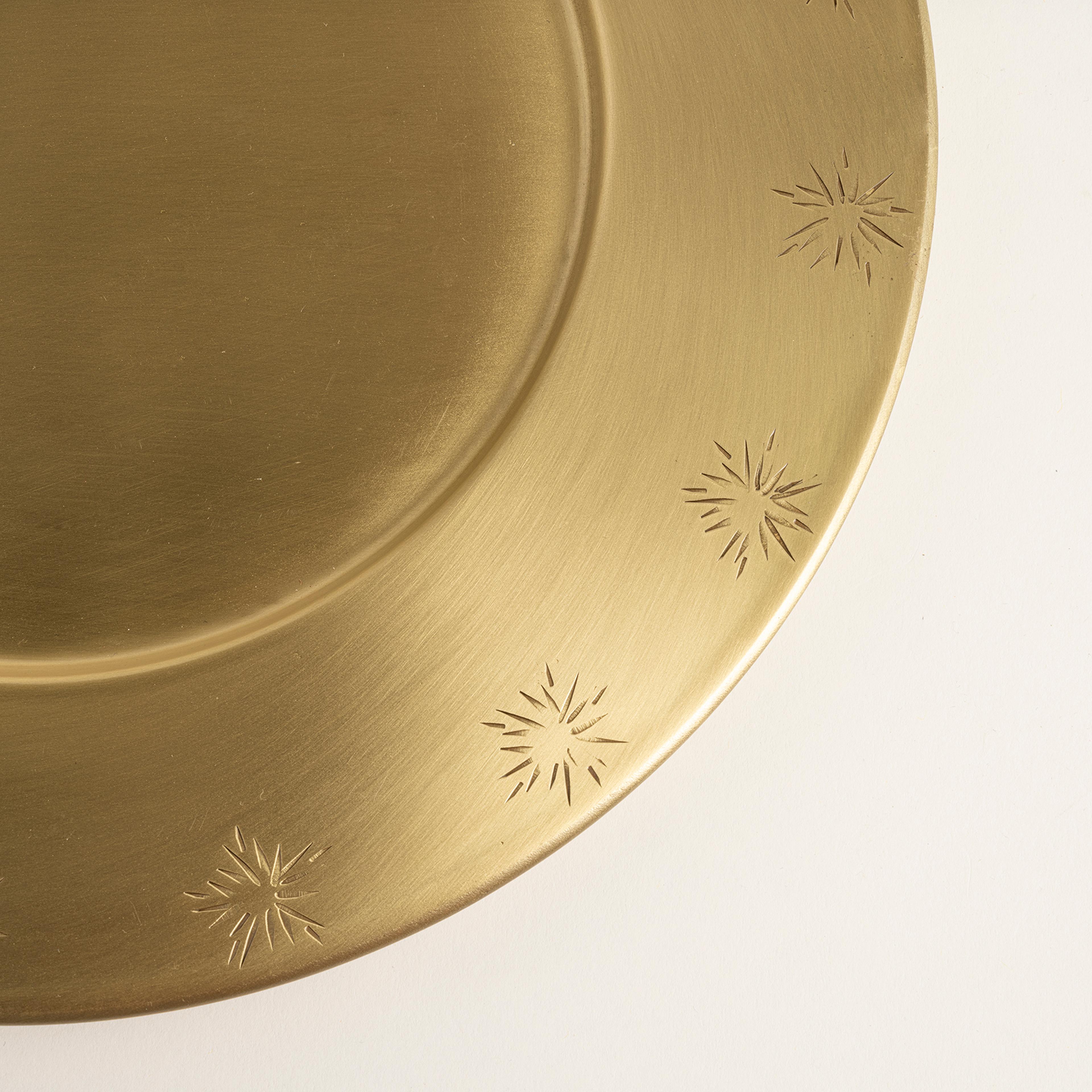 Emirgan Pirinç Supla 32x25 Cm Gold