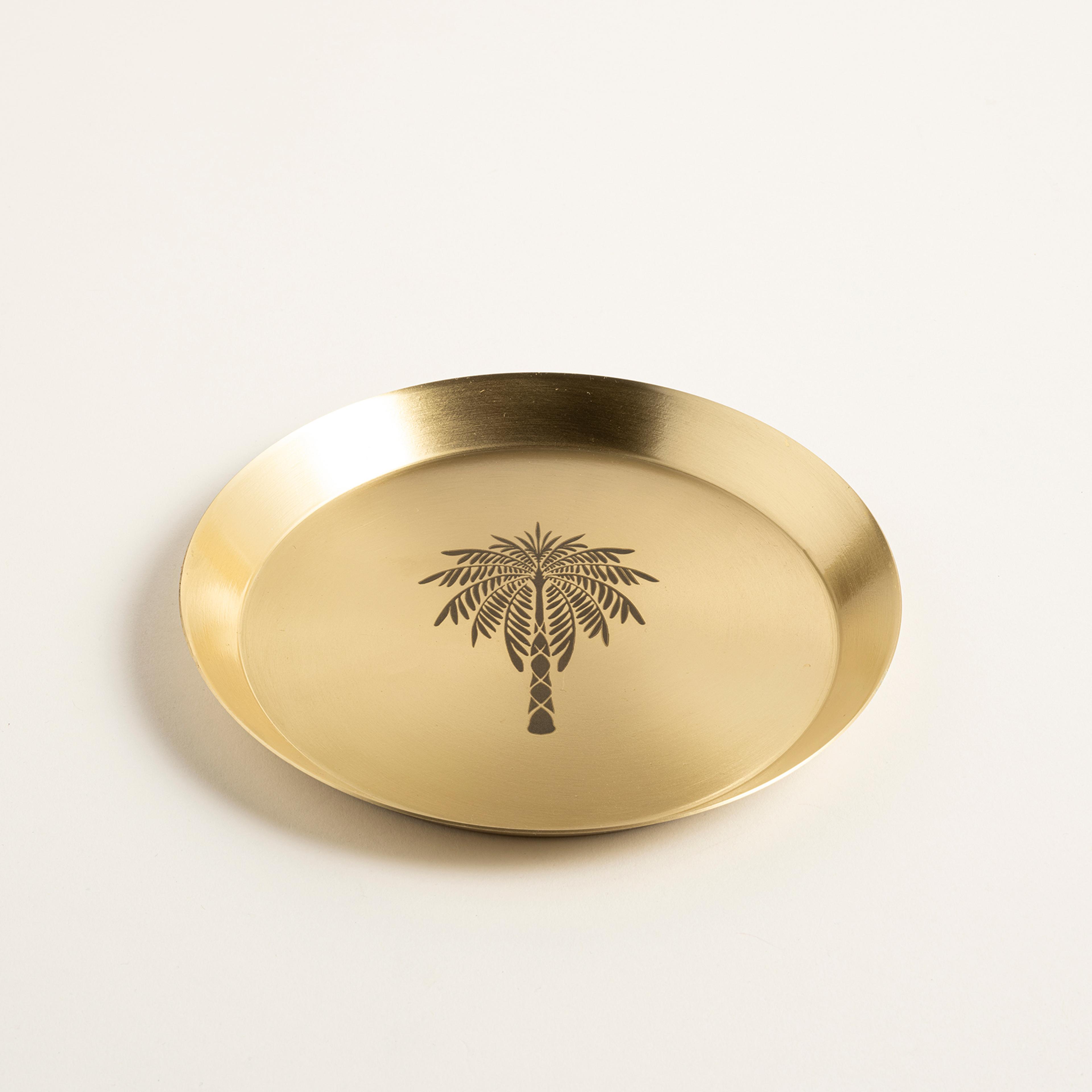 Emirgan Pirinç Tabak 18 Cm Gold