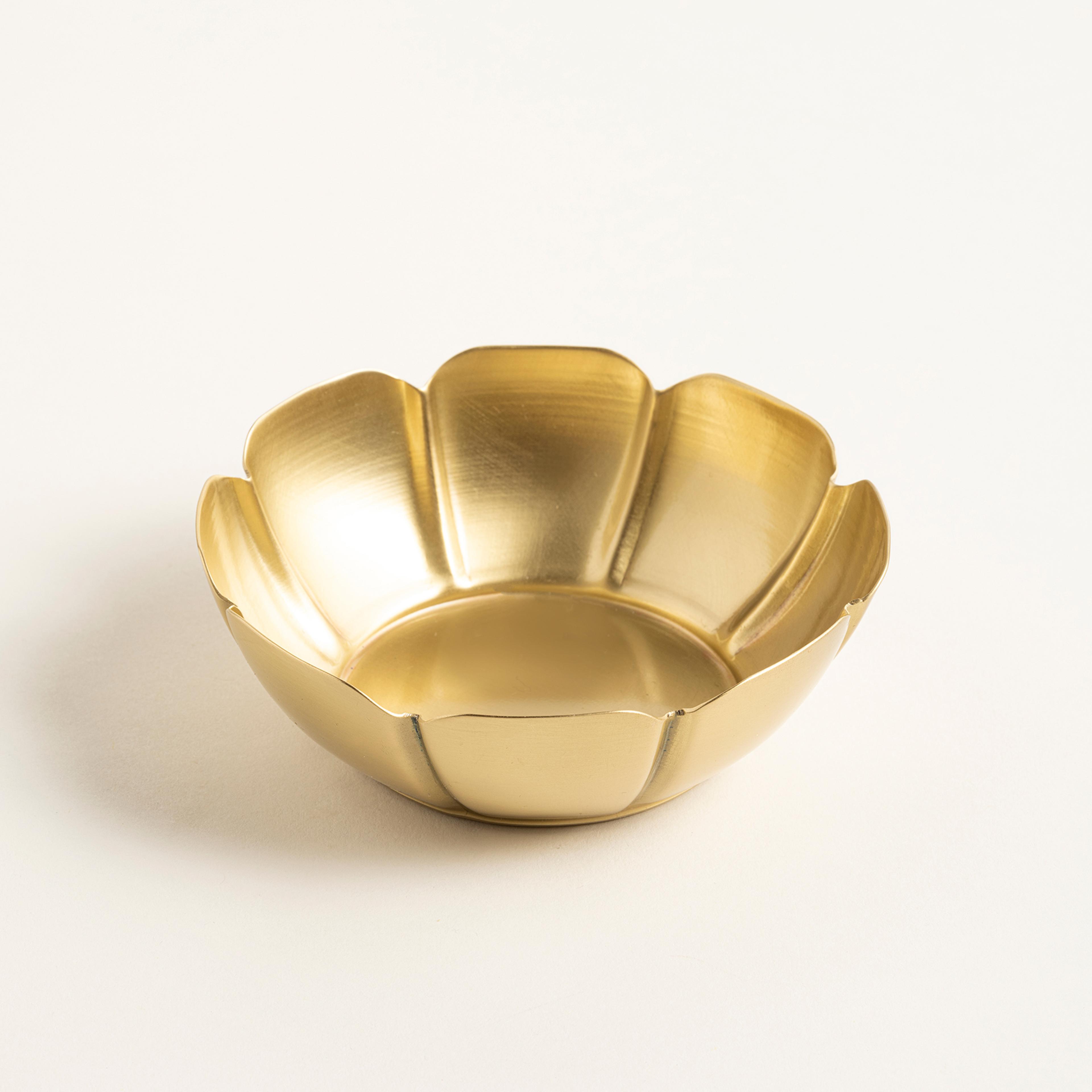 Emirgan Pirinç Kase 11.5 Cm Gold