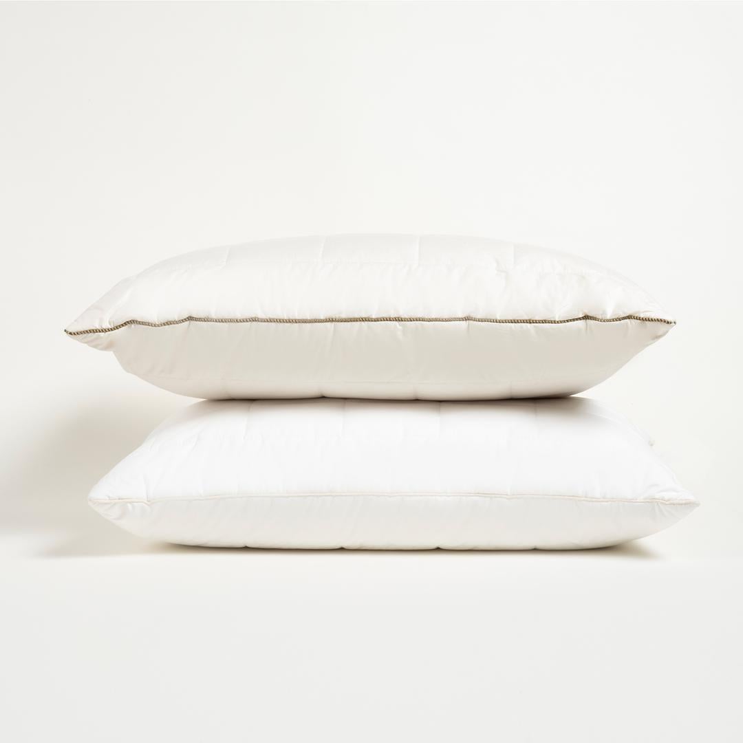 Riva Biyeli Pamuk Pamuklu Yastık 50x70 Cm Beyaz