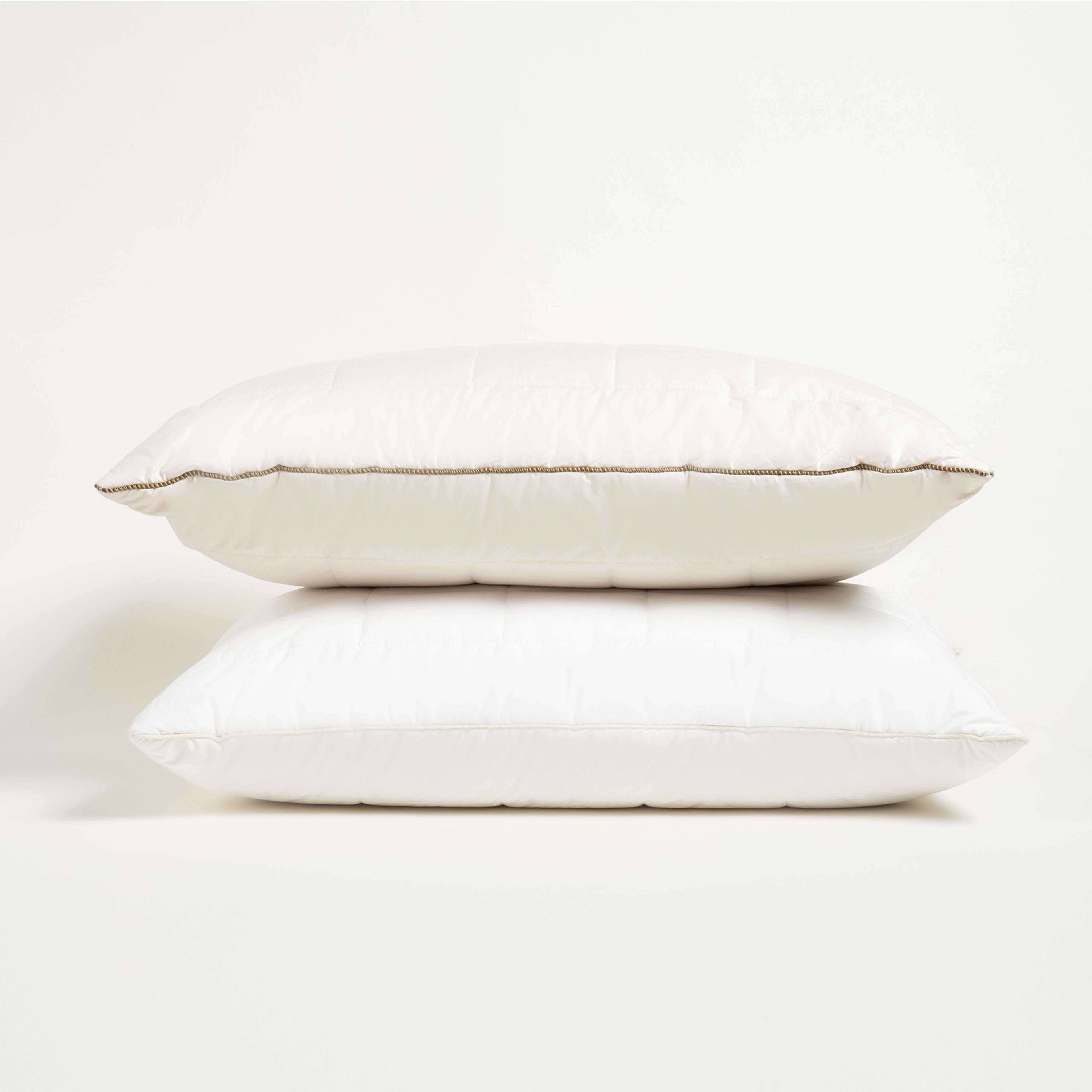Riva Biyeli Pamuk Pamuklu Yastık 50x70 Cm Beyaz