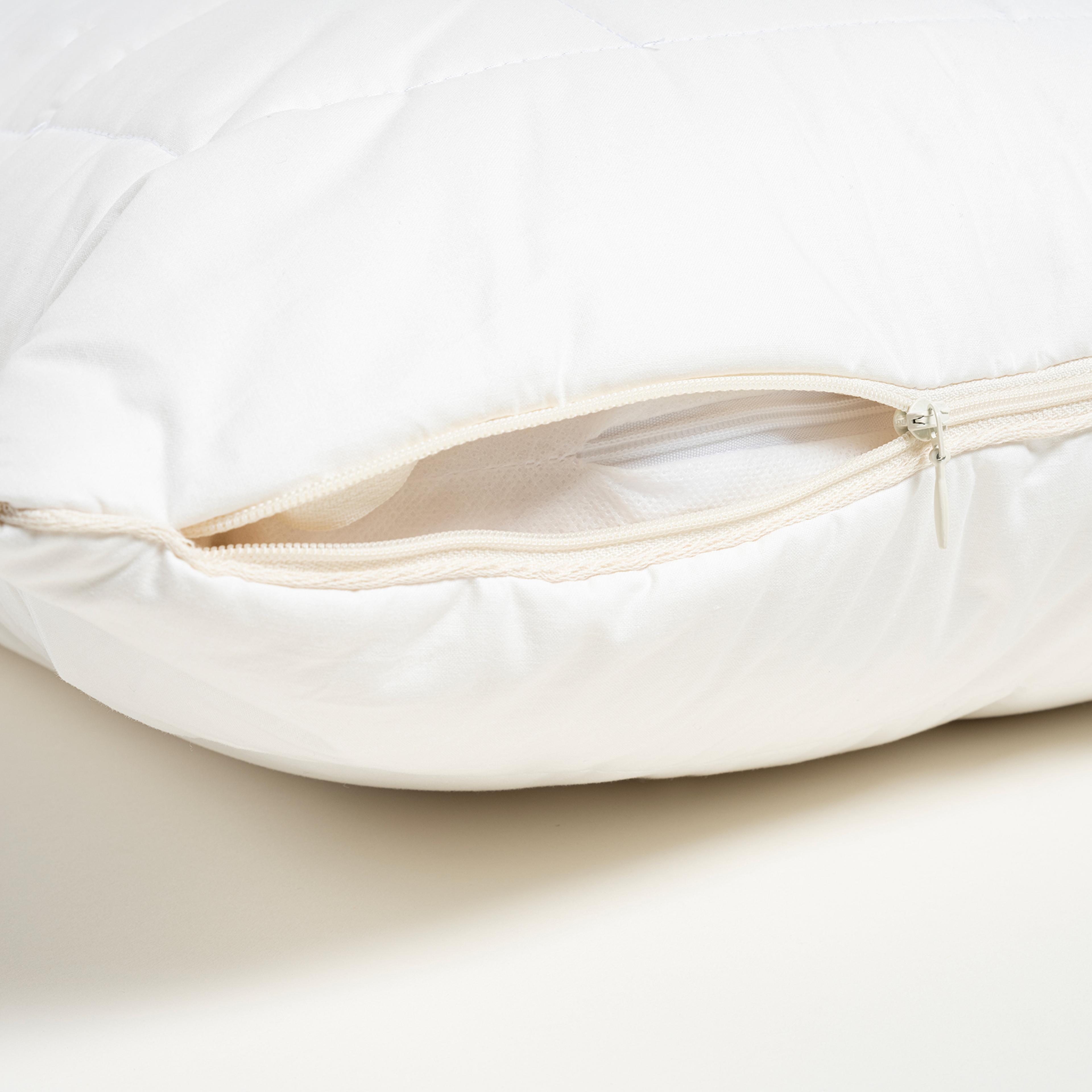 Riva Biyeli Pamuk Pamuklu Yastık 50x70 Cm Beyaz