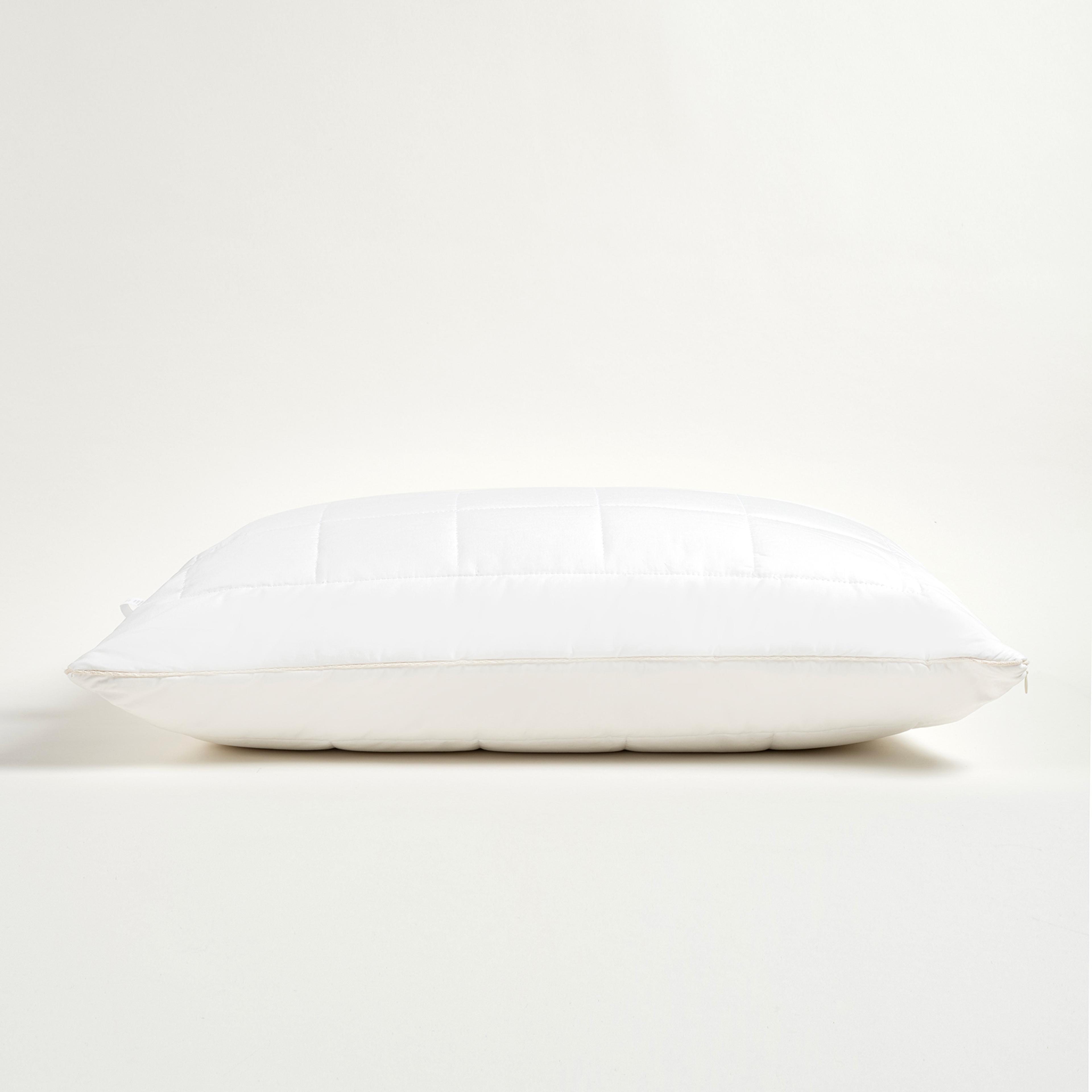 Riva Biyeli Pamuk Pamuklu Yastık 50x70 Cm Beyaz