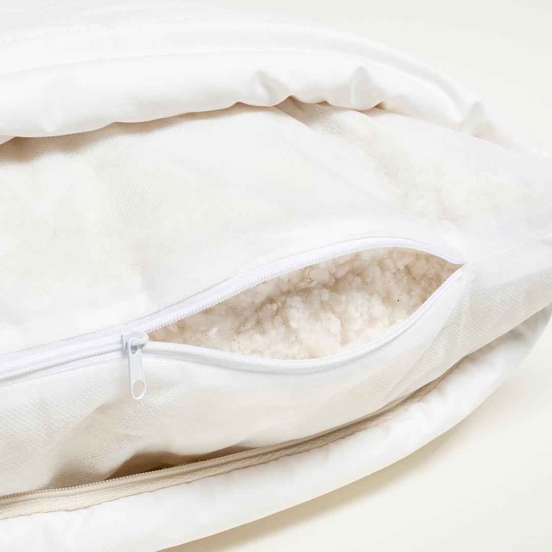 Riva Biyeli Pamuk Pamuklu Yastık 50x70 Cm Beyaz