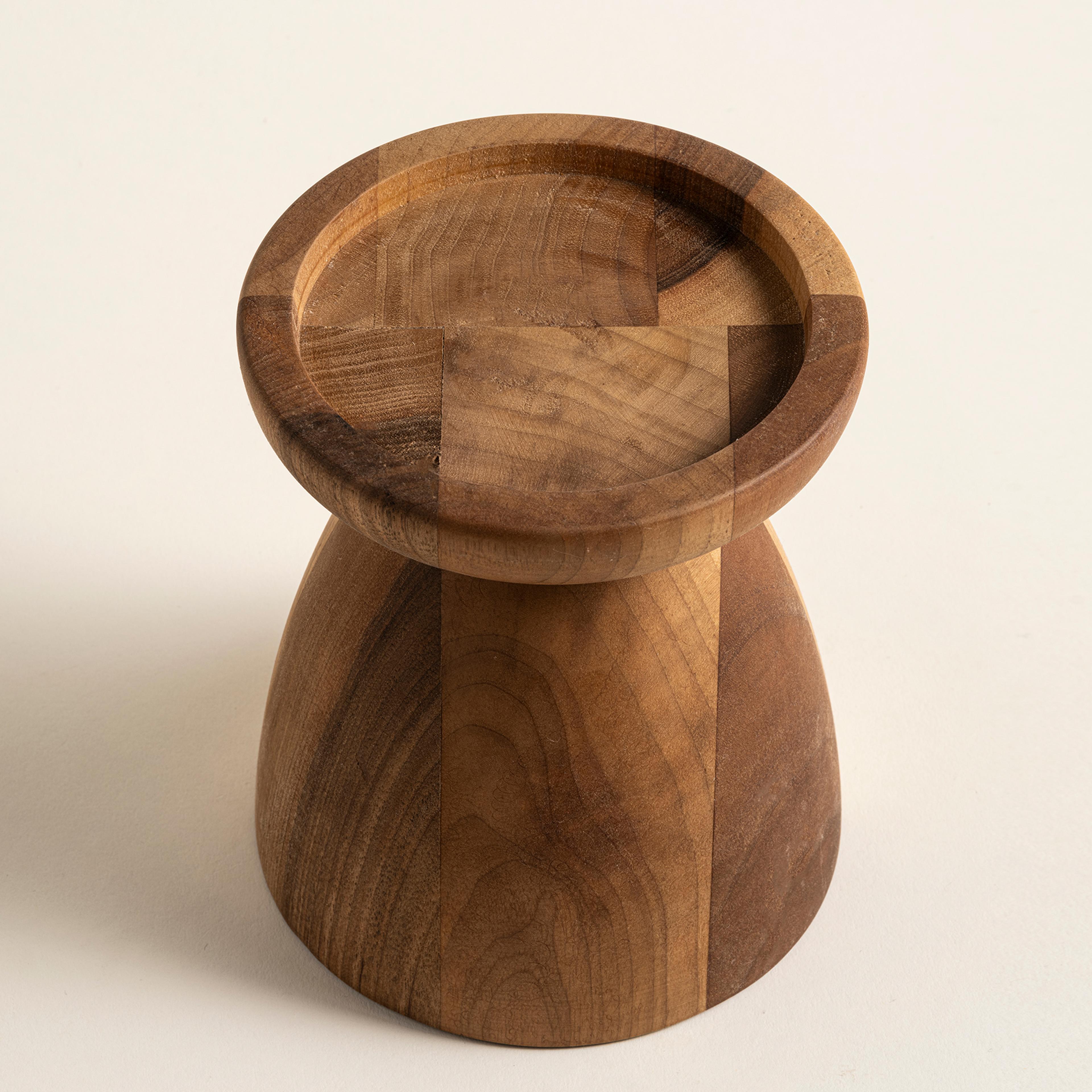 Balgat Ahşap Mumluk 12x12x15 Cm Natural