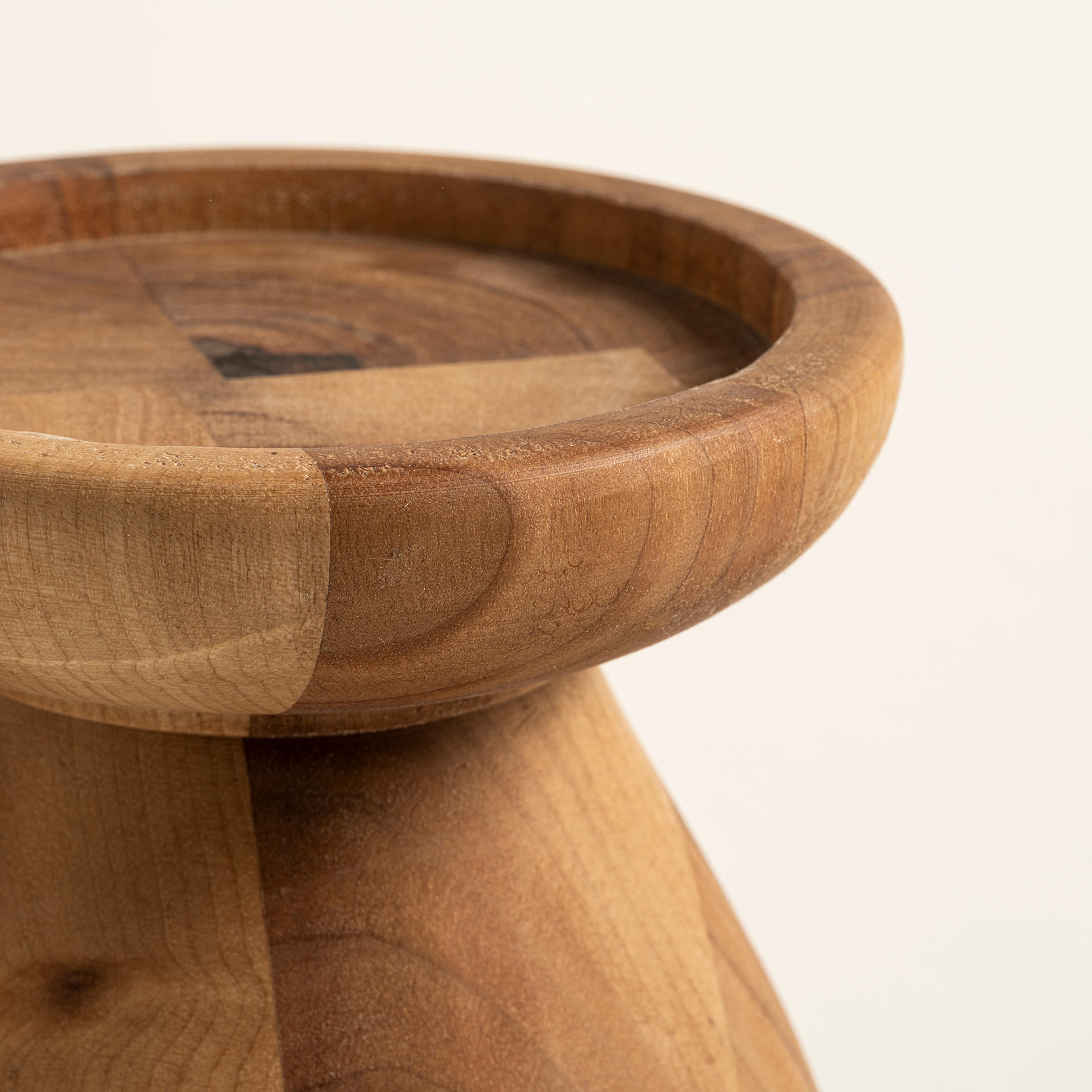 Balgat Ahşap Mumluk 12x12x12 Cm Natural