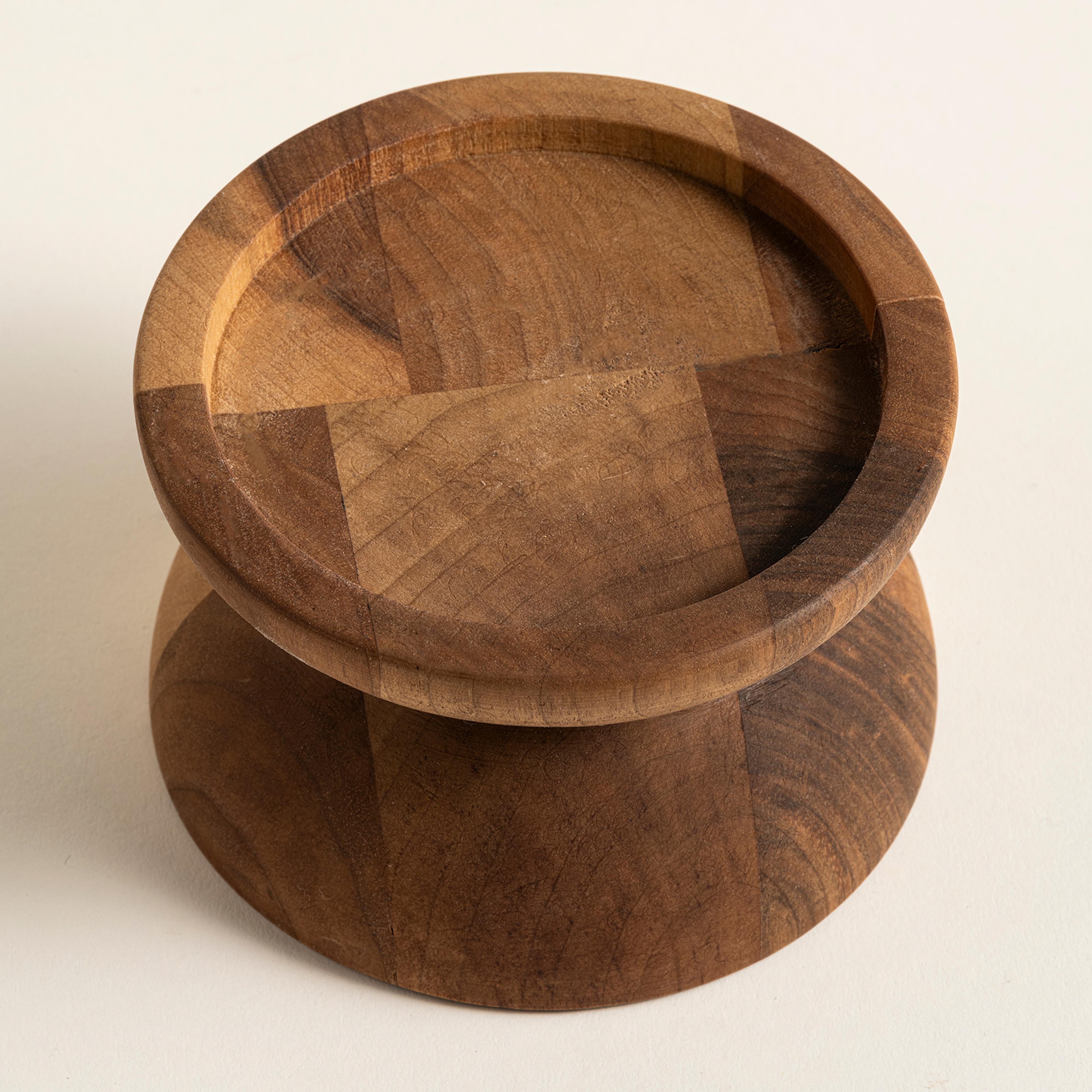 Balgat Ahşap Mumluk 12x12x8 Cm Natural