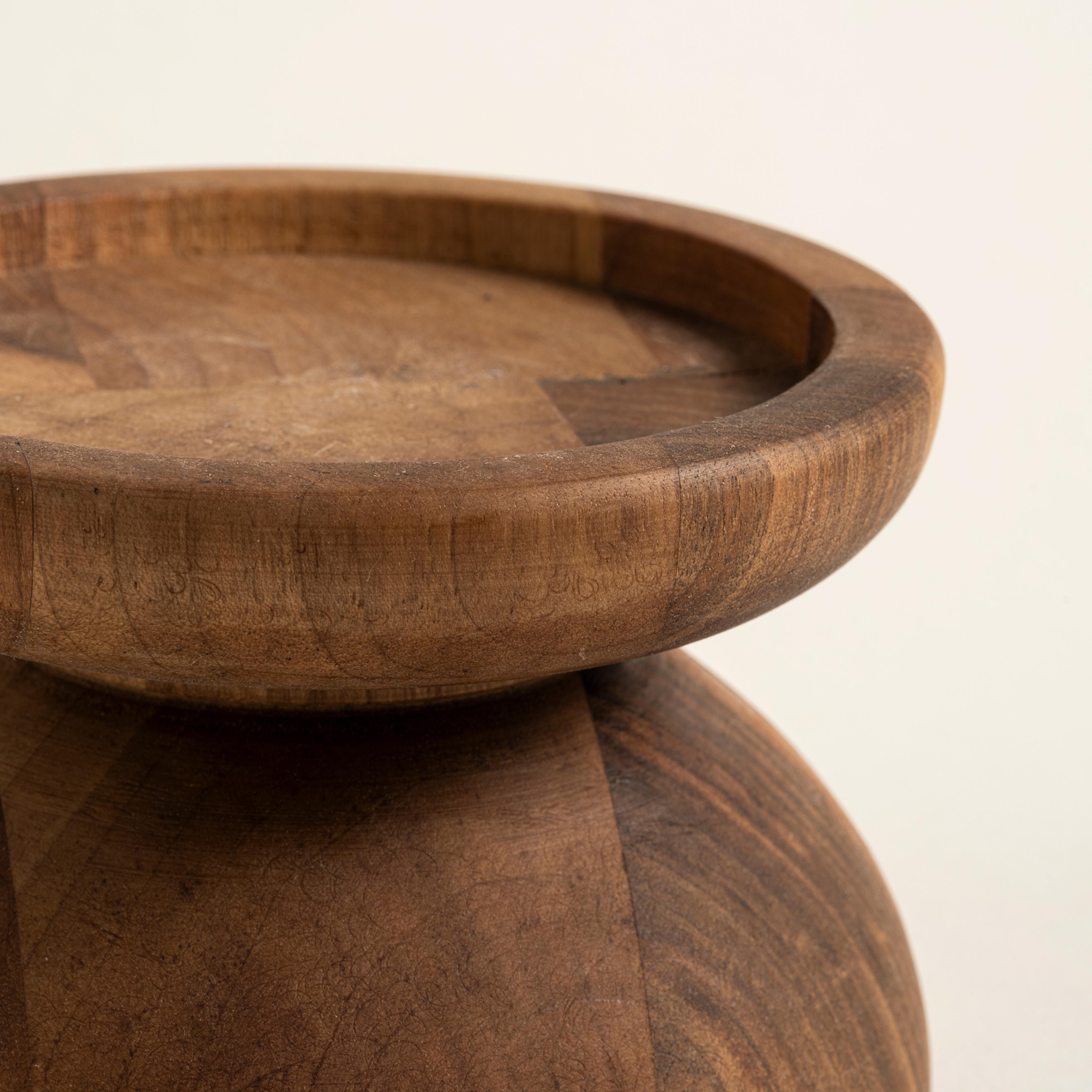 Balgat Ahşap Mumluk 12x12x8 Cm Natural