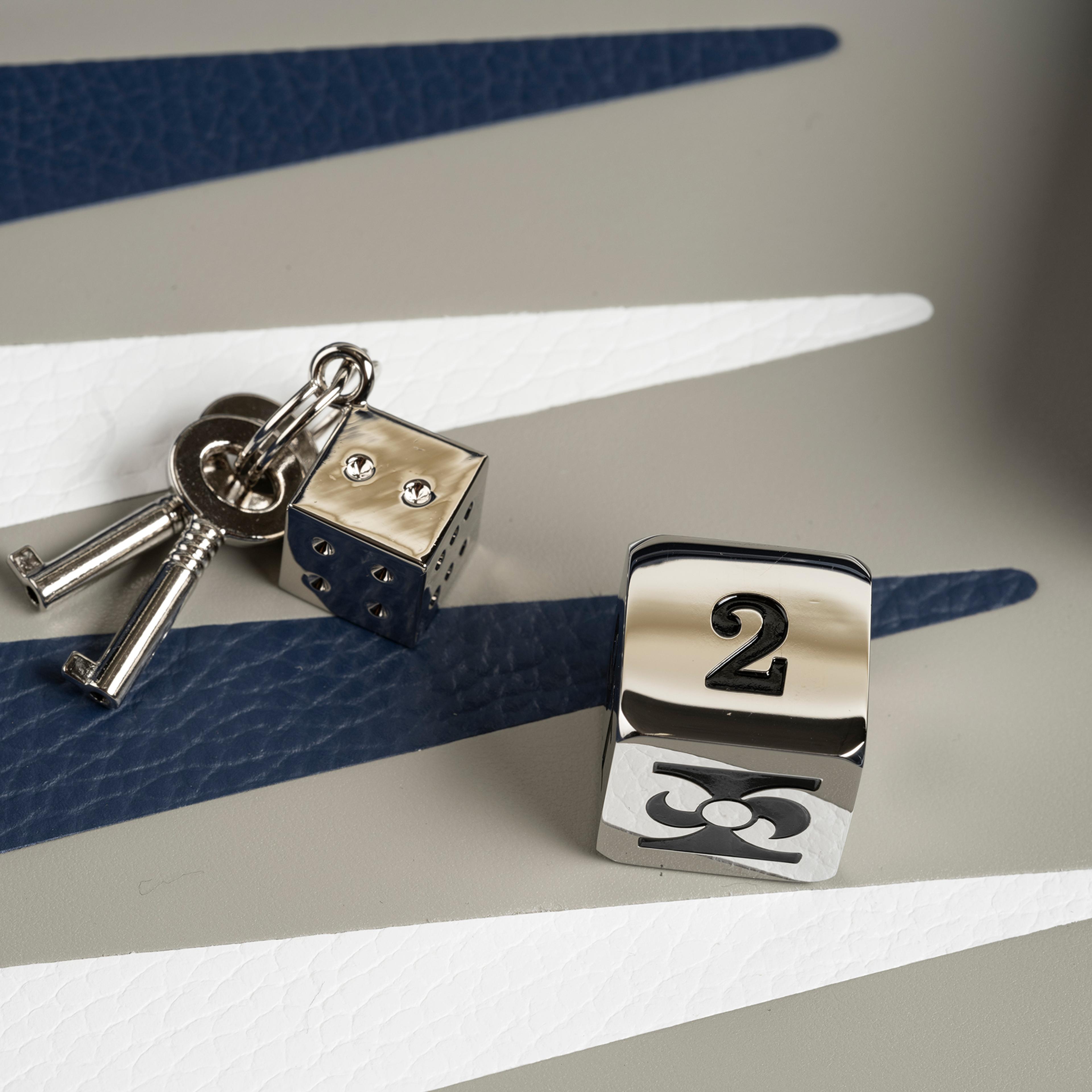 Hector Saxe Cognac Leather Tavla Hediyelik Eşya 50x37 Cm Mavi