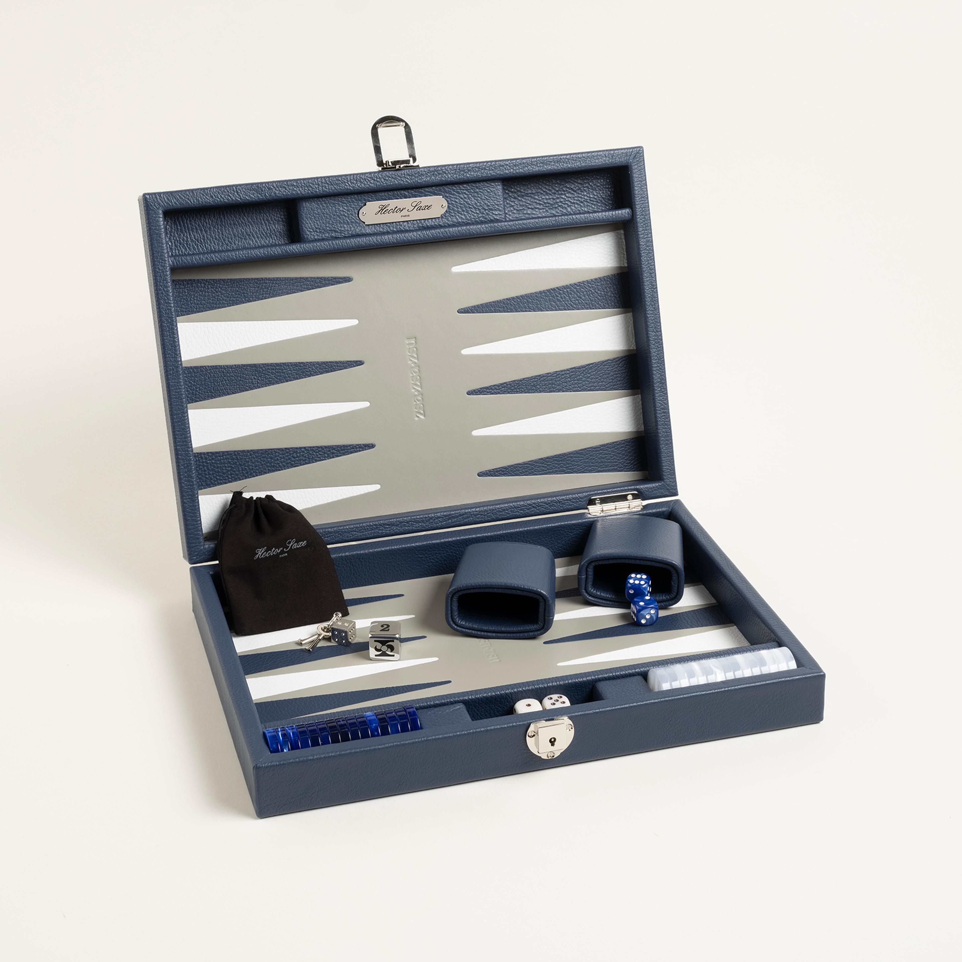 Hector Saxe Cognac Leather Tavla Hediyelik Eşya 50x37 Cm Mavi