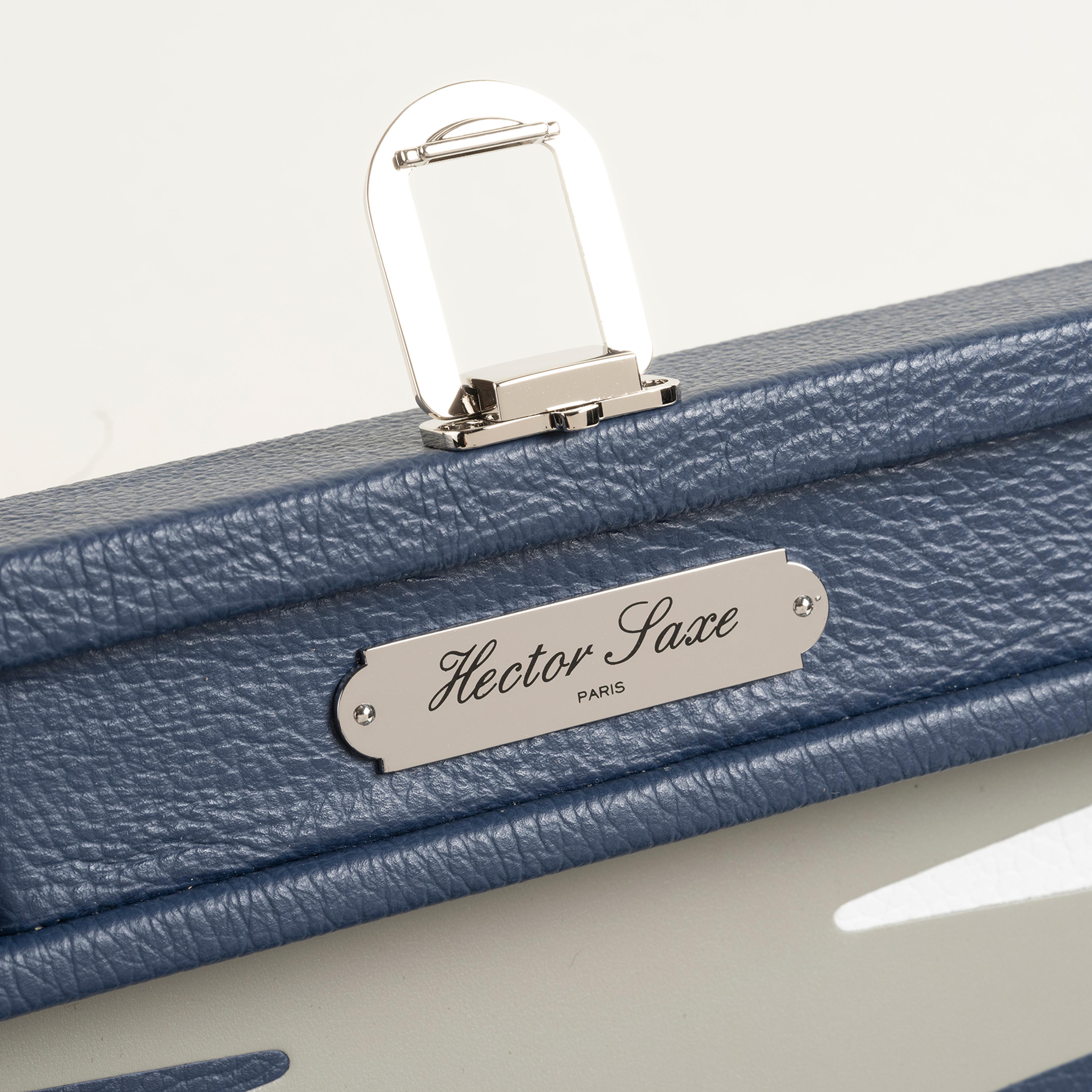 Hector Saxe Cognac Leather Tavla Hediyelik Eşya 50x37 Cm Mavi