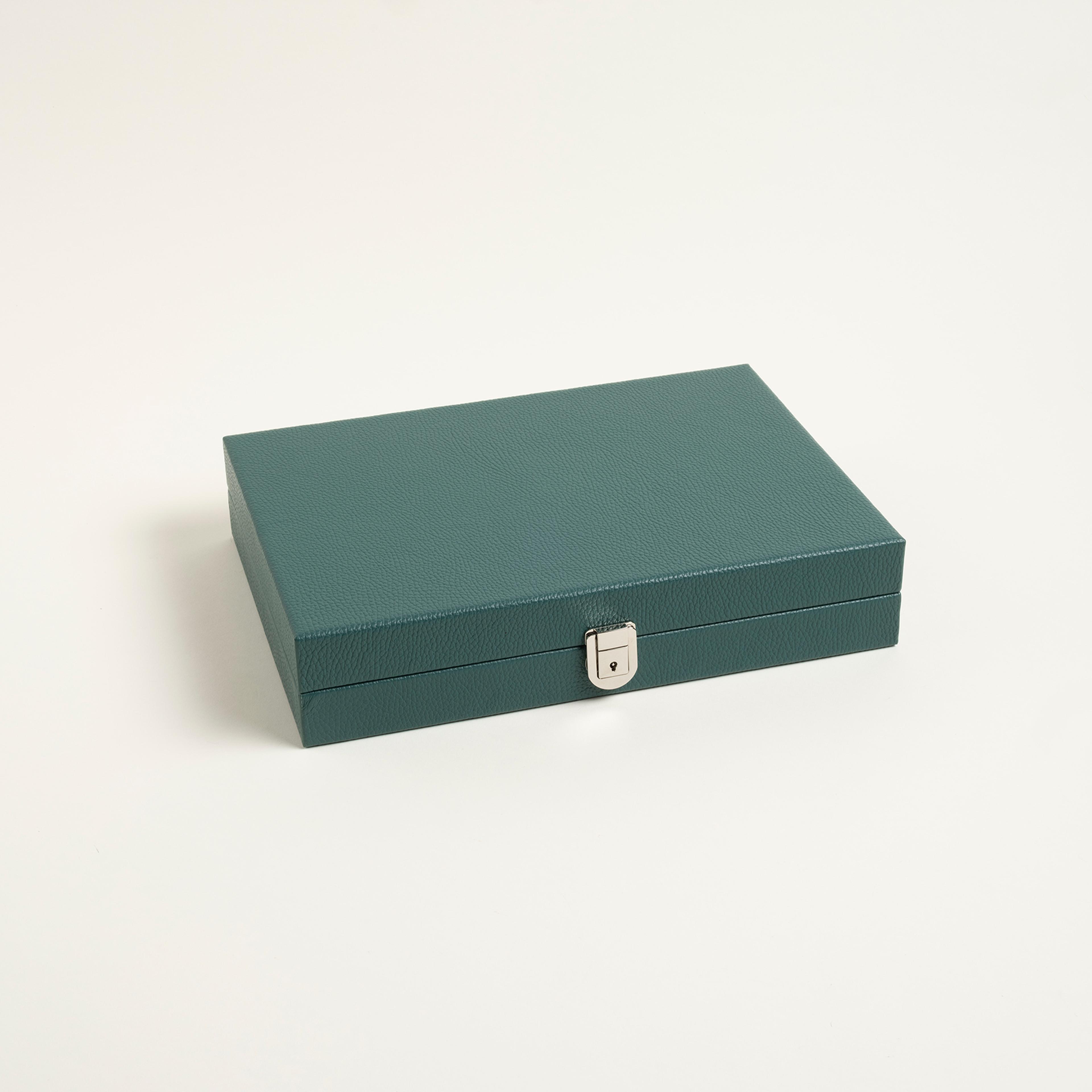 Hector Saxe Cognac Leather Tavla Hediyelik Eşya 50x37 Cm Yeşil