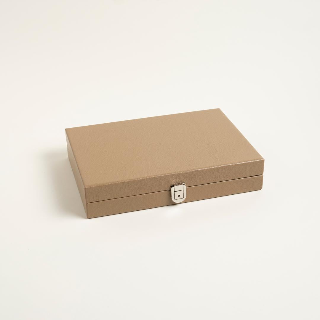 Hector Saxe Cognac Leather Tavla Hediyelik Eşya 50x37 Cm Bej