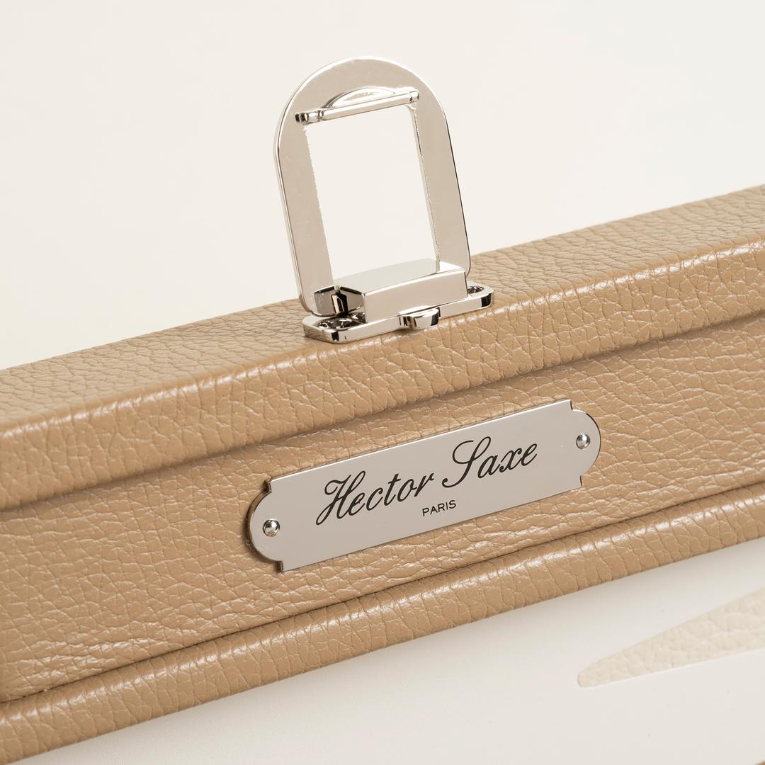 Hector Saxe Cognac Leather Tavla Hediyelik Eşya 50x37 Cm Bej