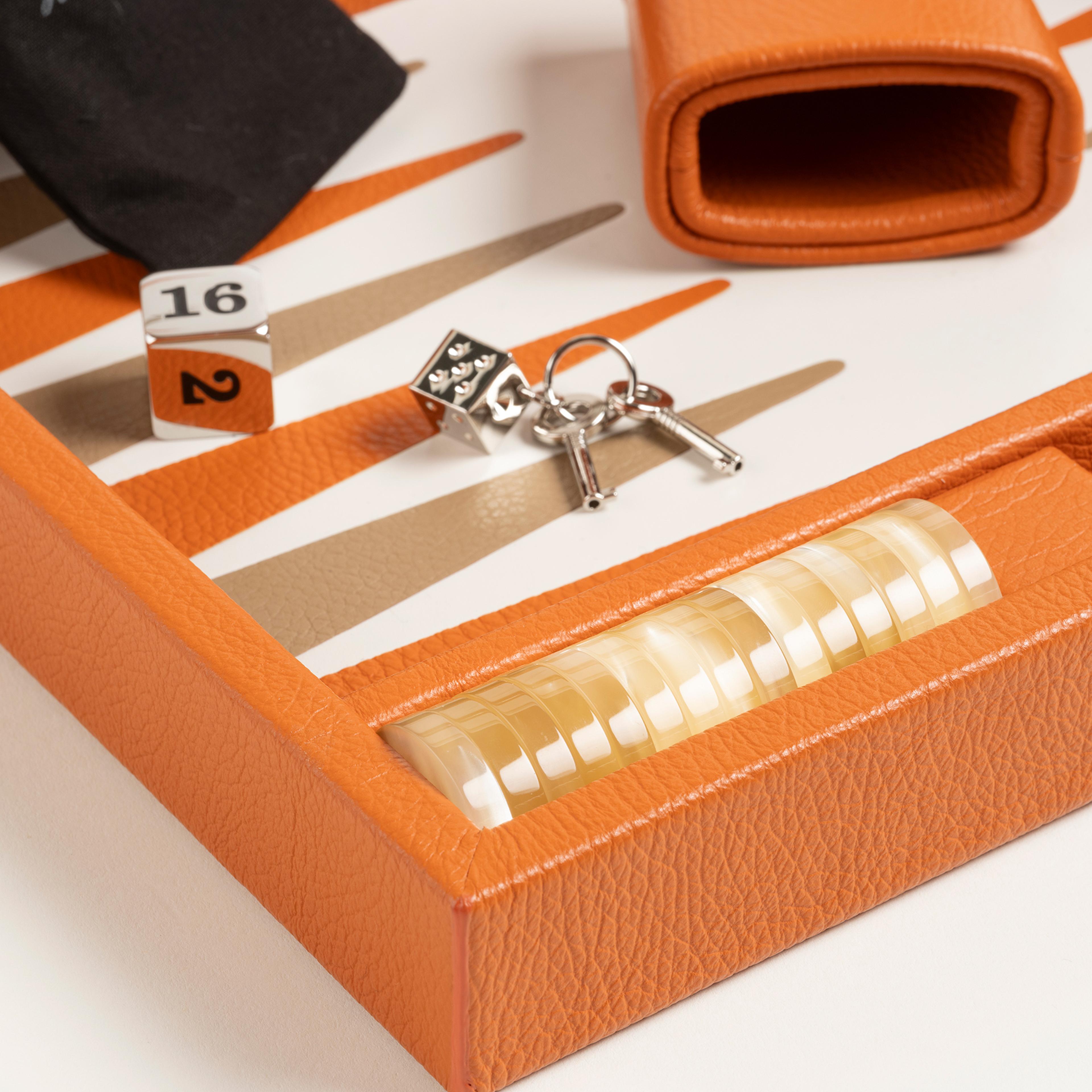 Hector Saxe Cognac Leather Tavla Hediyelik Eşya 50x37 Cm Turuncu