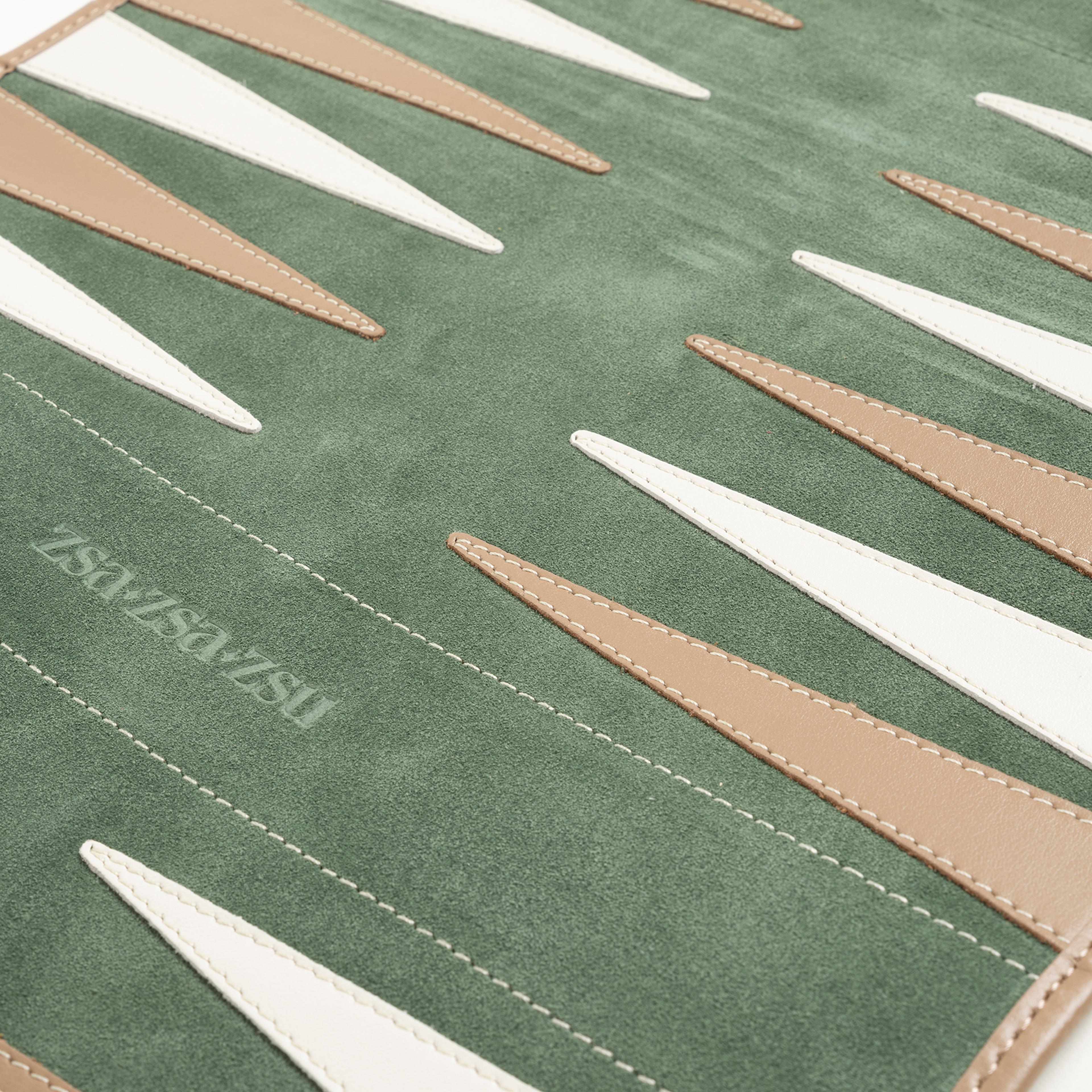 Hector Saxe Cognac Leather Tavla Hediyelik Eşya 44x30 Cm Yeşil