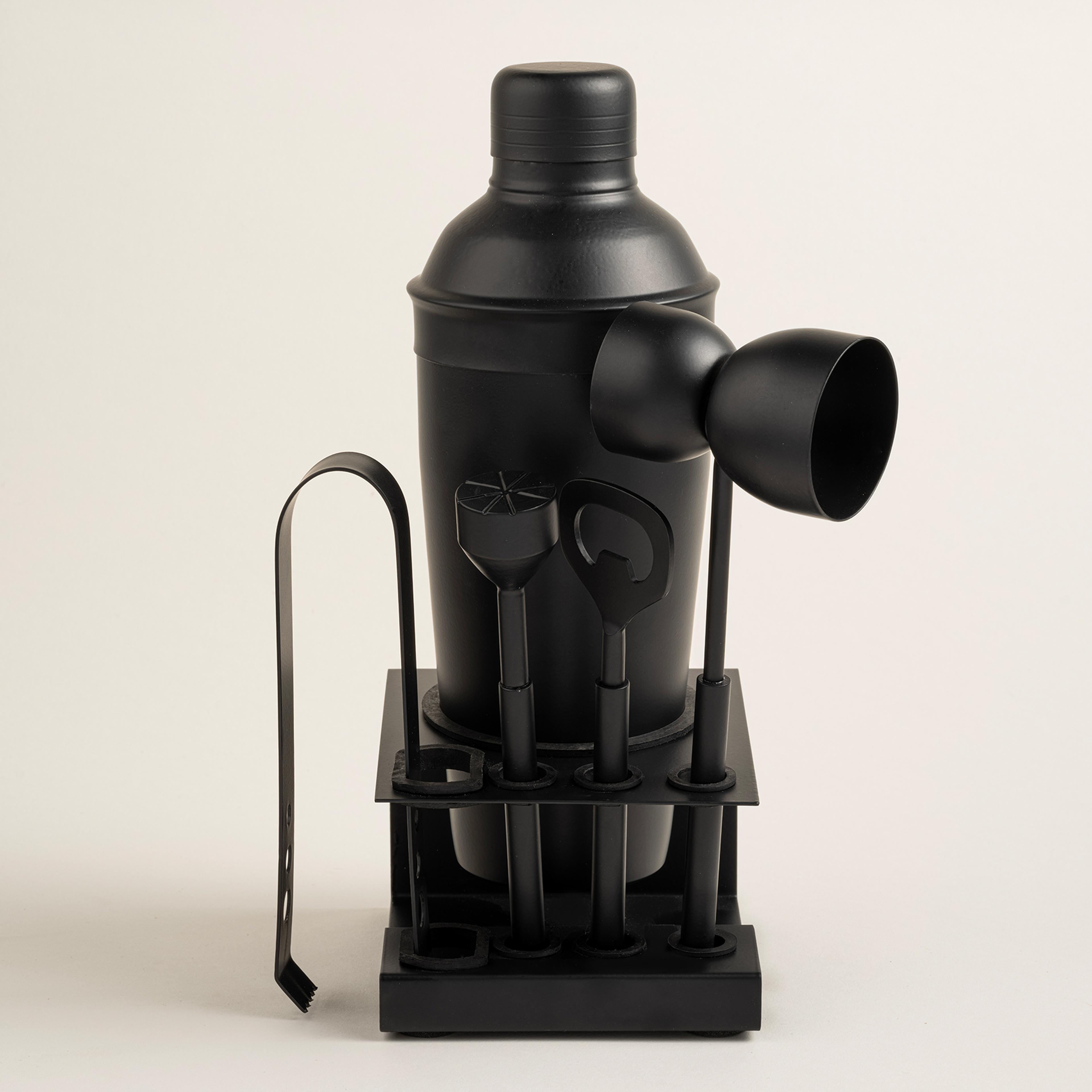 Rampur Çelik Bar Aksesuarları 11x12x27 Cm Siyah