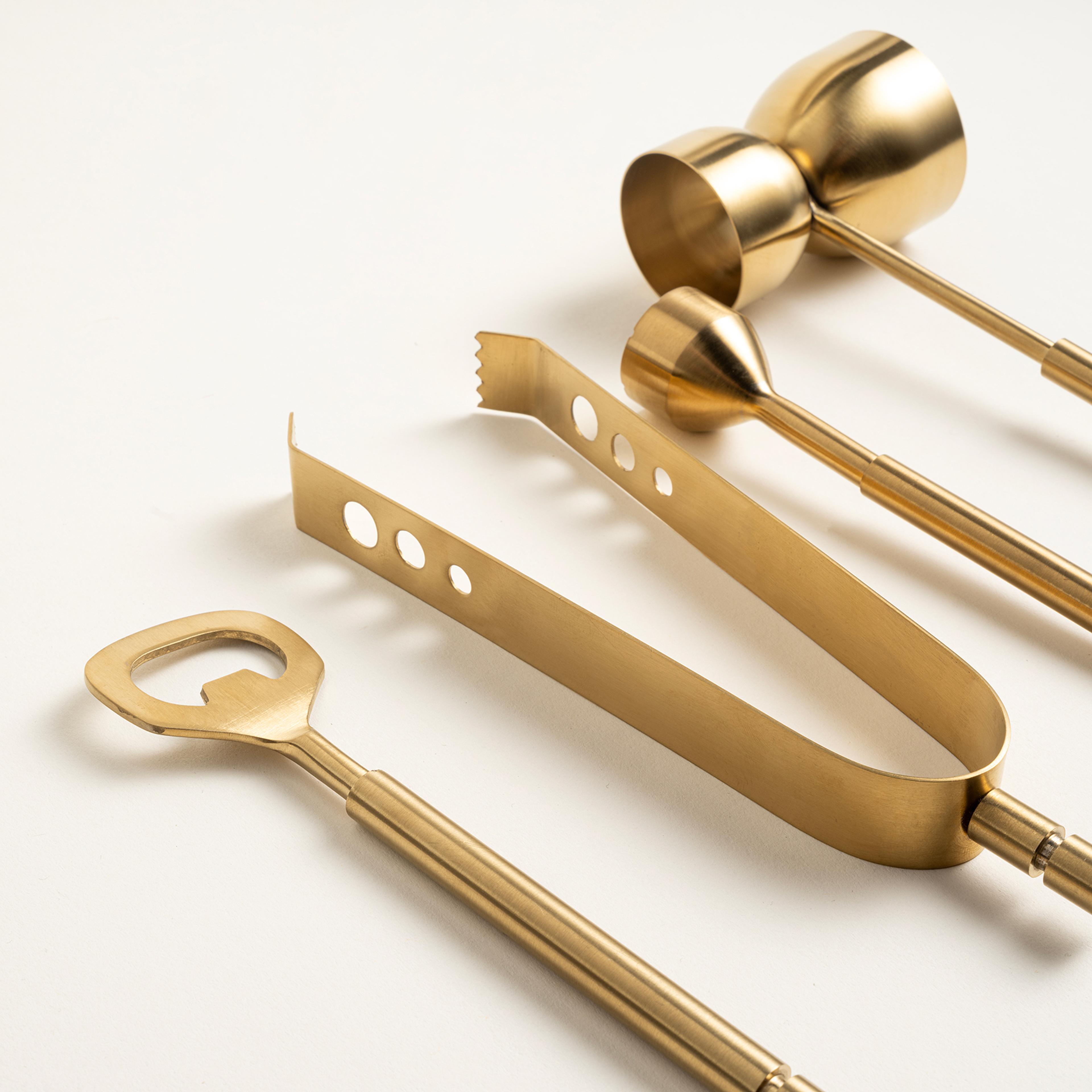 Rampur Çelik / Mermer Bar Aksesuarları 9x16x25 Cm Gold