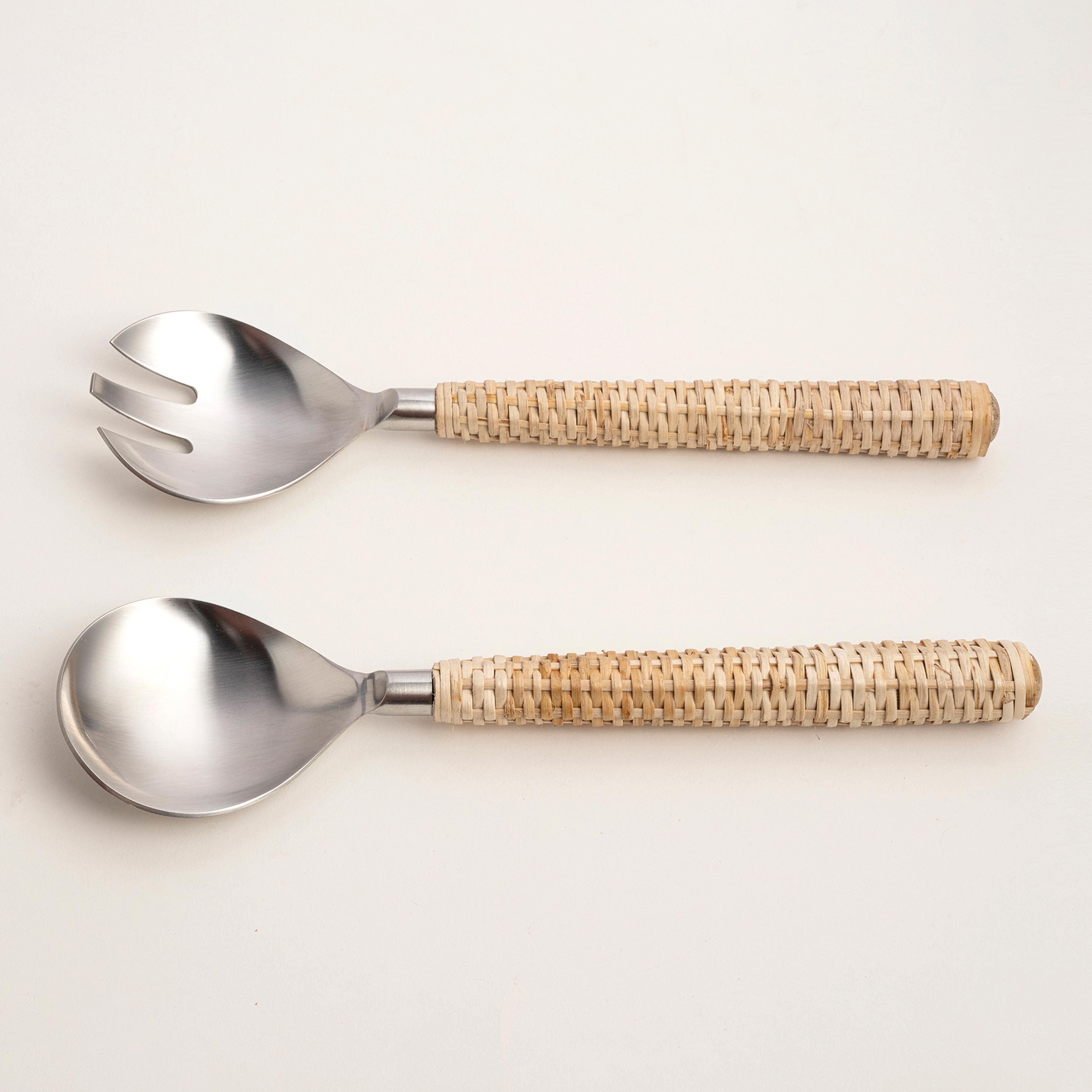 Rampur Çelik Salata Kaşık Seti 29x8x3 Cm Gümüş