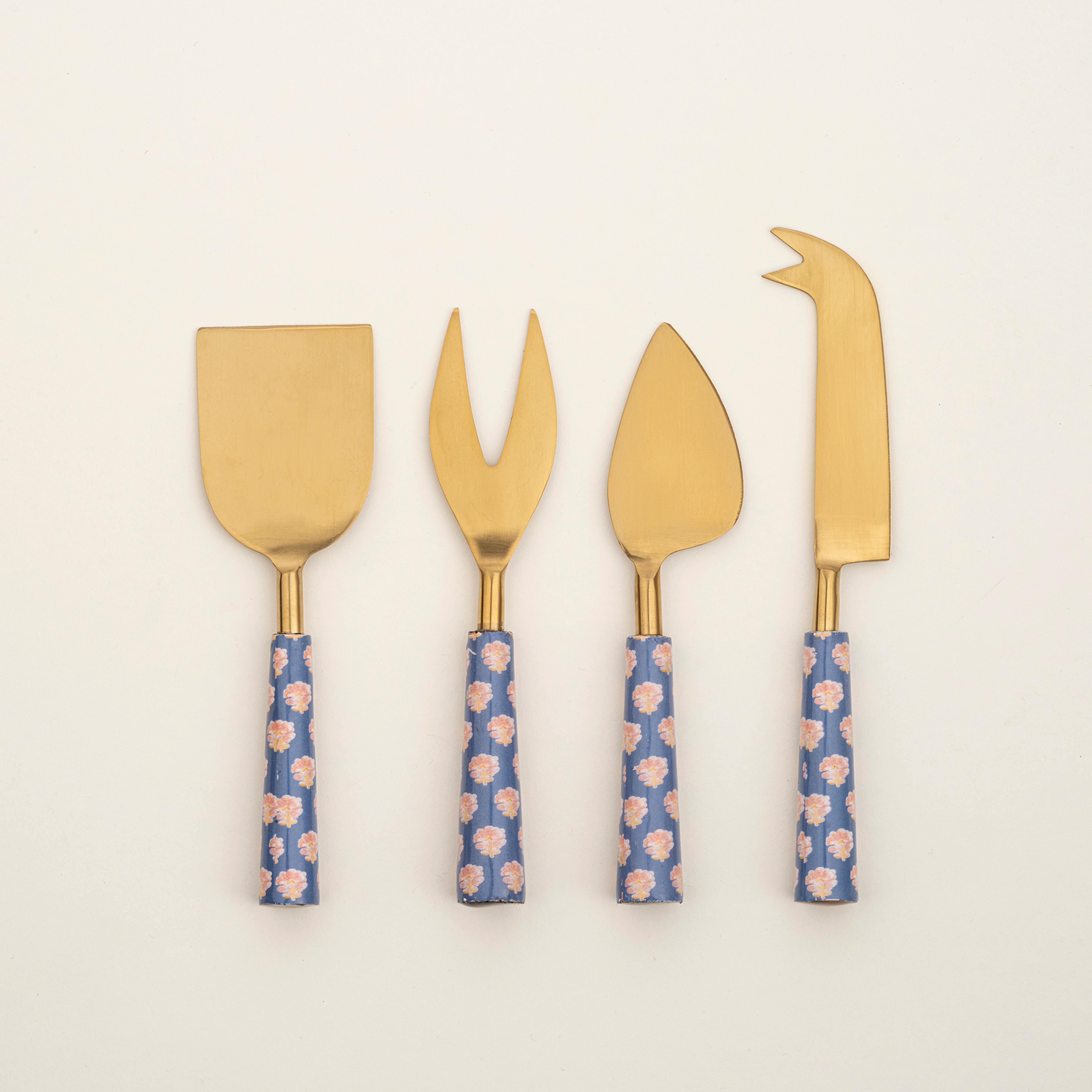 Rampur Çelik Servis Seti 24x3x1 Cm Mavi