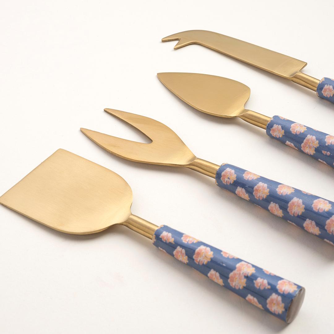 Rampur Çelik Servis Seti 24x3x1 Cm Mavi