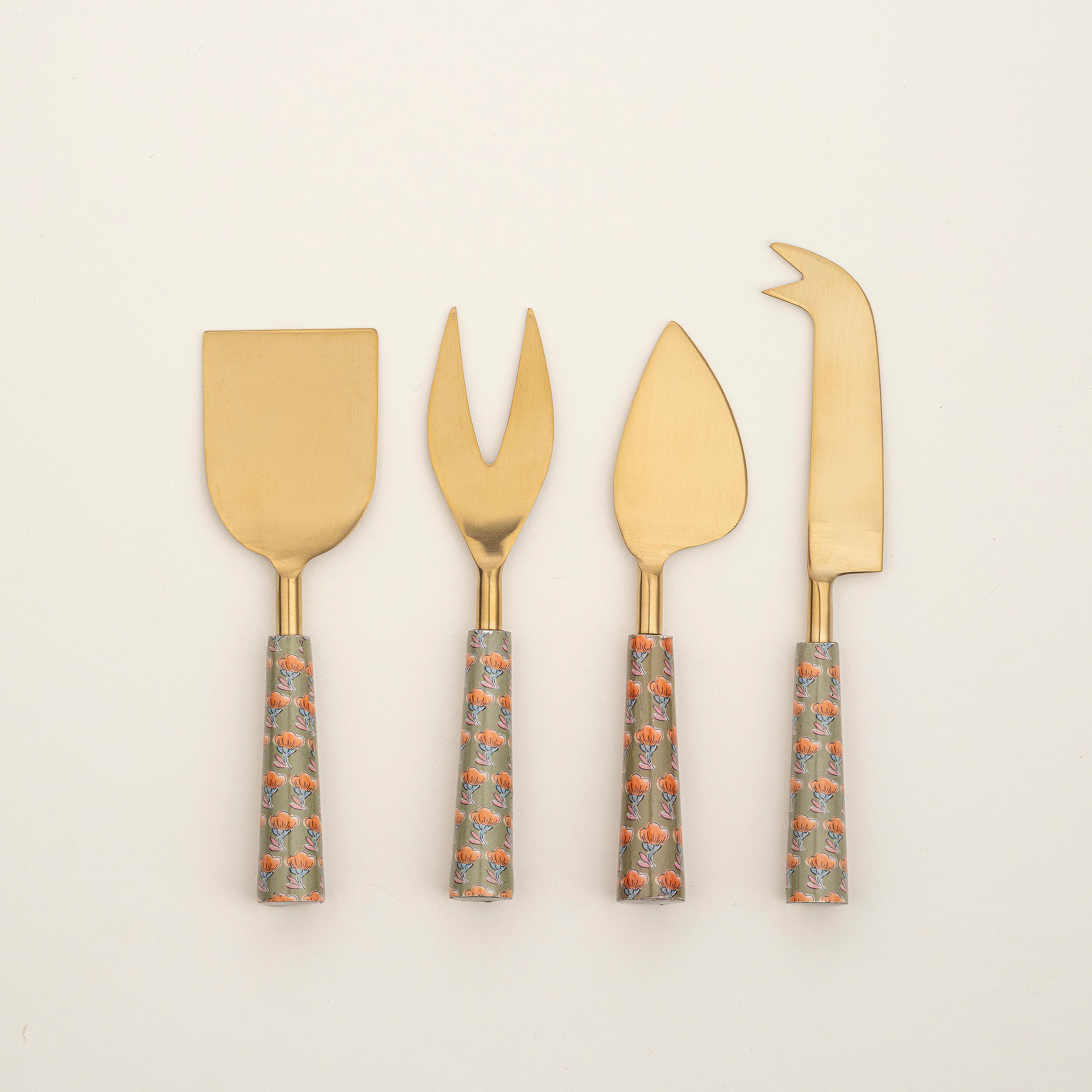 Rampur Çelik Servis Seti 24x3x1 Cm Yeşil