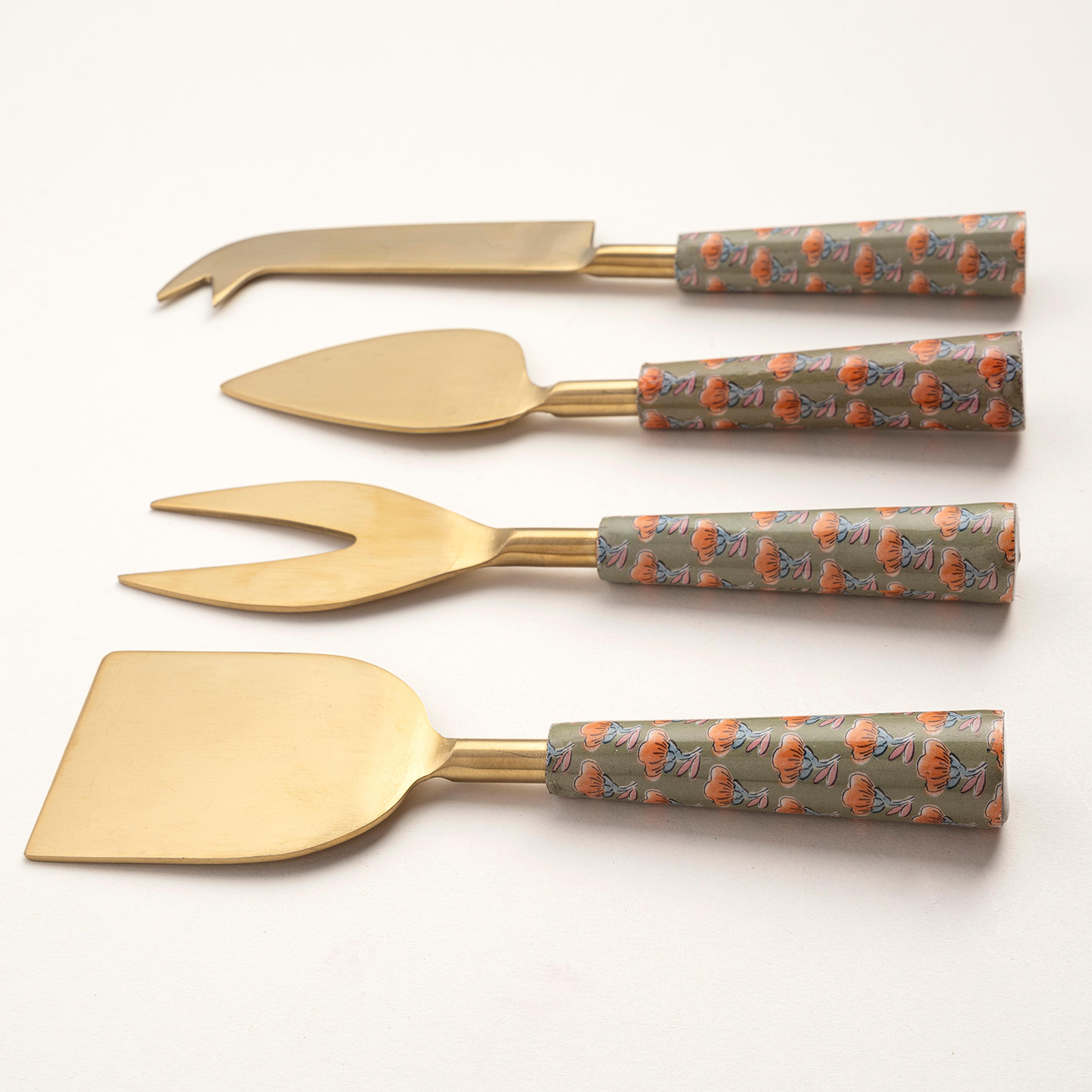 Rampur Çelik Servis Seti 24x3x1 Cm Yeşil