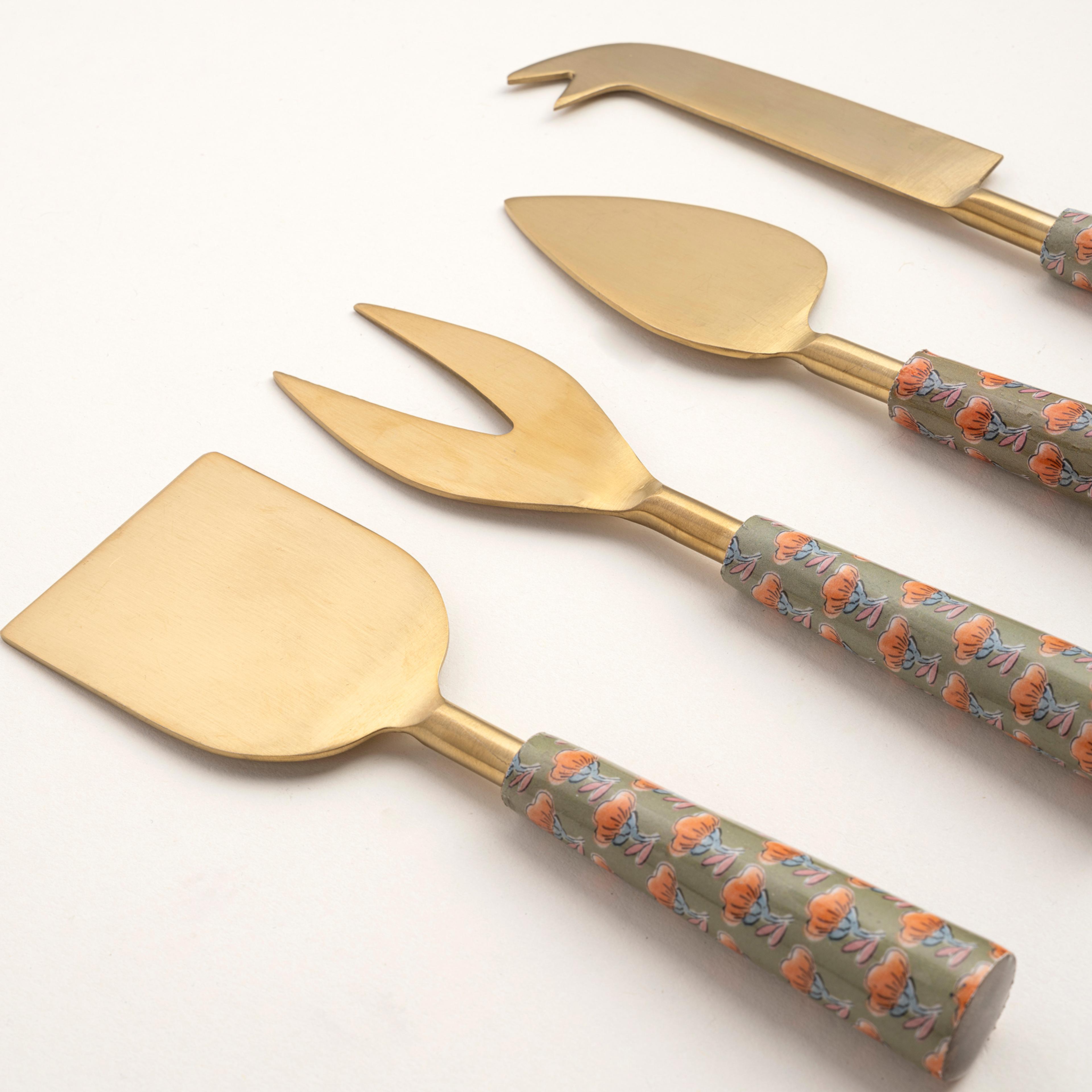 Rampur Çelik Servis Seti 24x3x1 Cm Yeşil