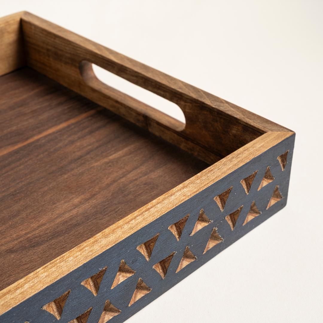 Balgat Ahşap Tepsi 25x45x4.5 Cm Natural