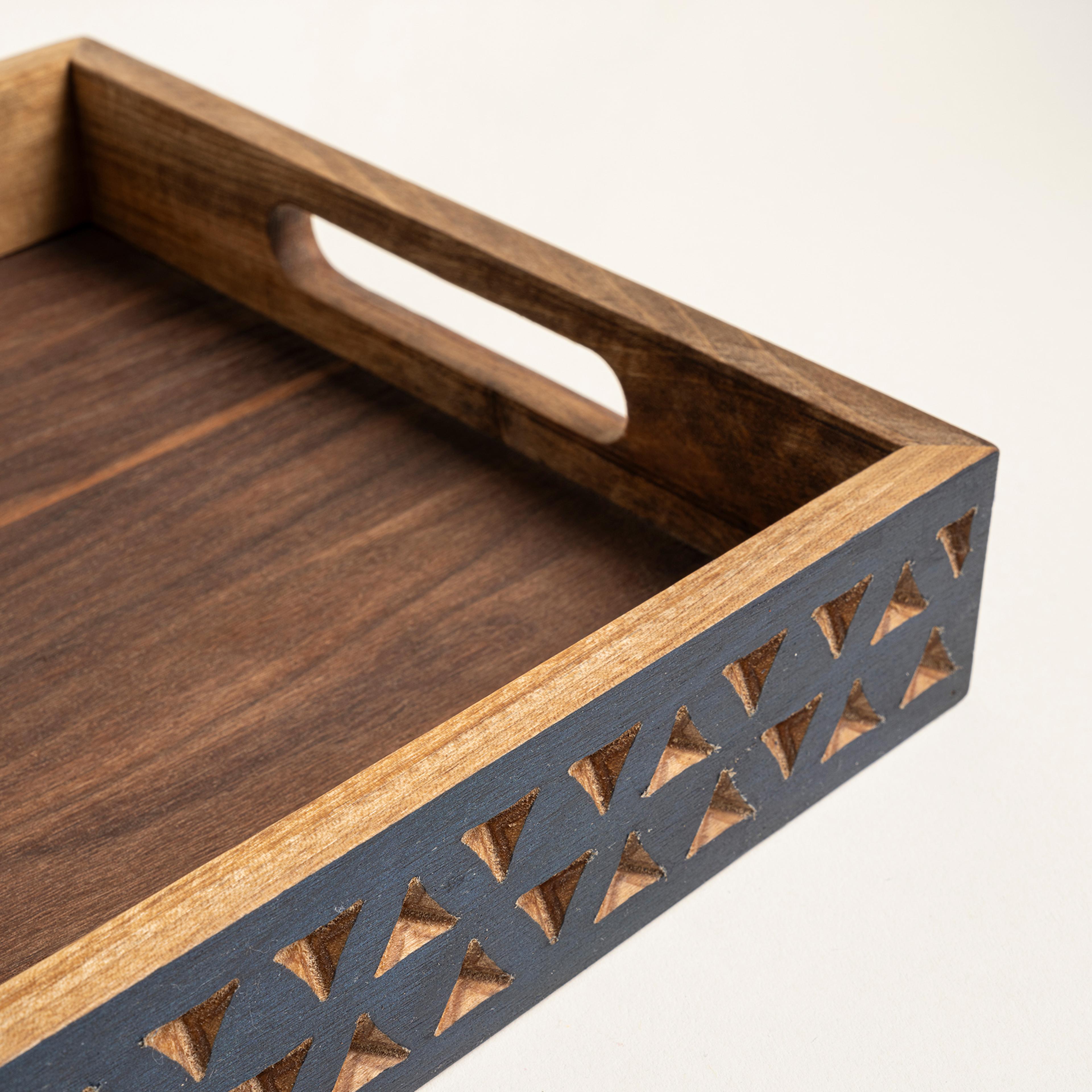 Balgat Ahşap Tepsi 25x45x4.5 Cm Natural