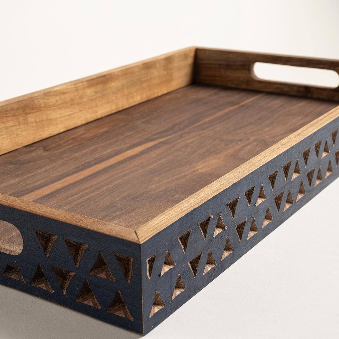 Balgat Ahşap Tepsi 25x45x4.5 Cm Natural