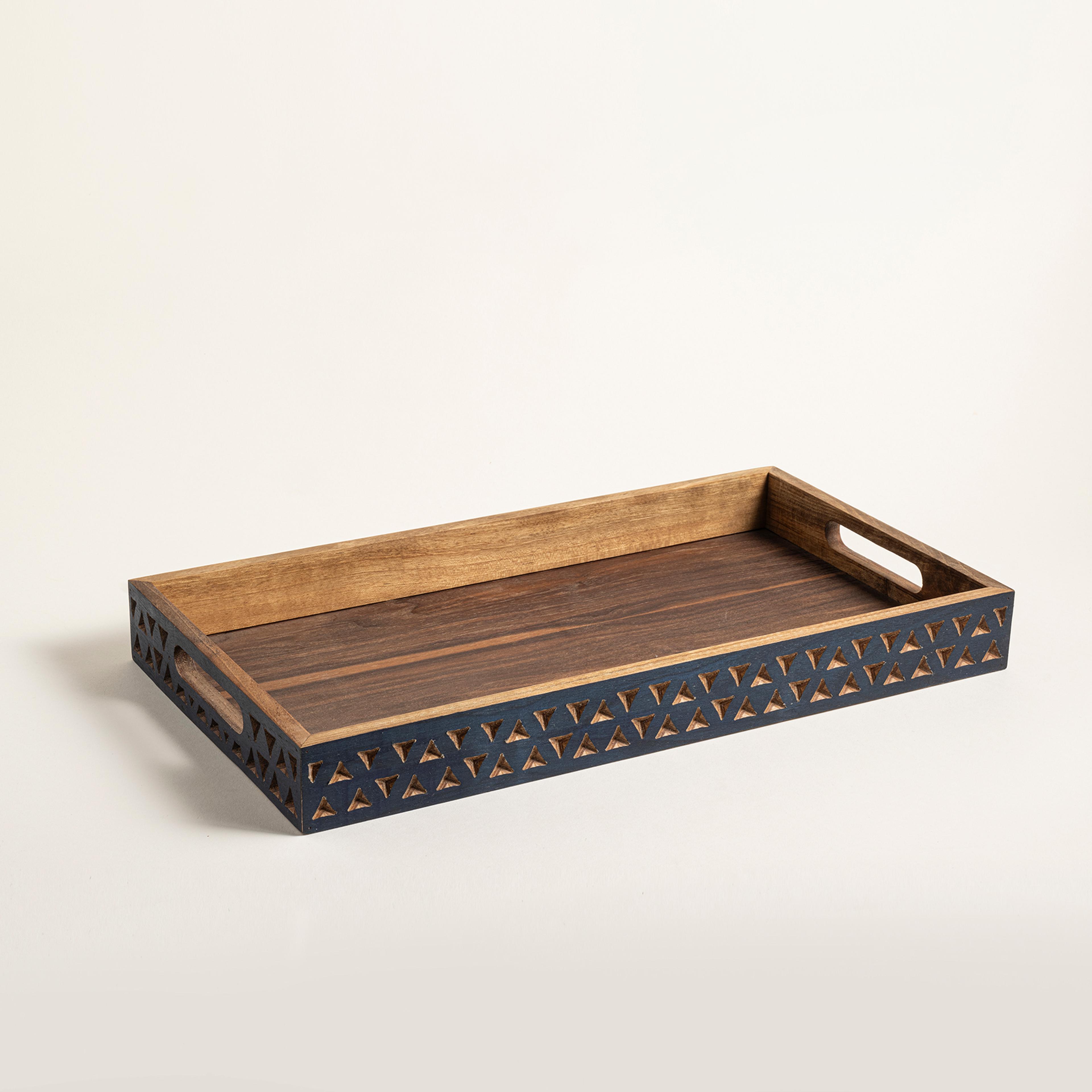 Balgat Ahşap Tepsi 25x45x4.5 Cm Natural